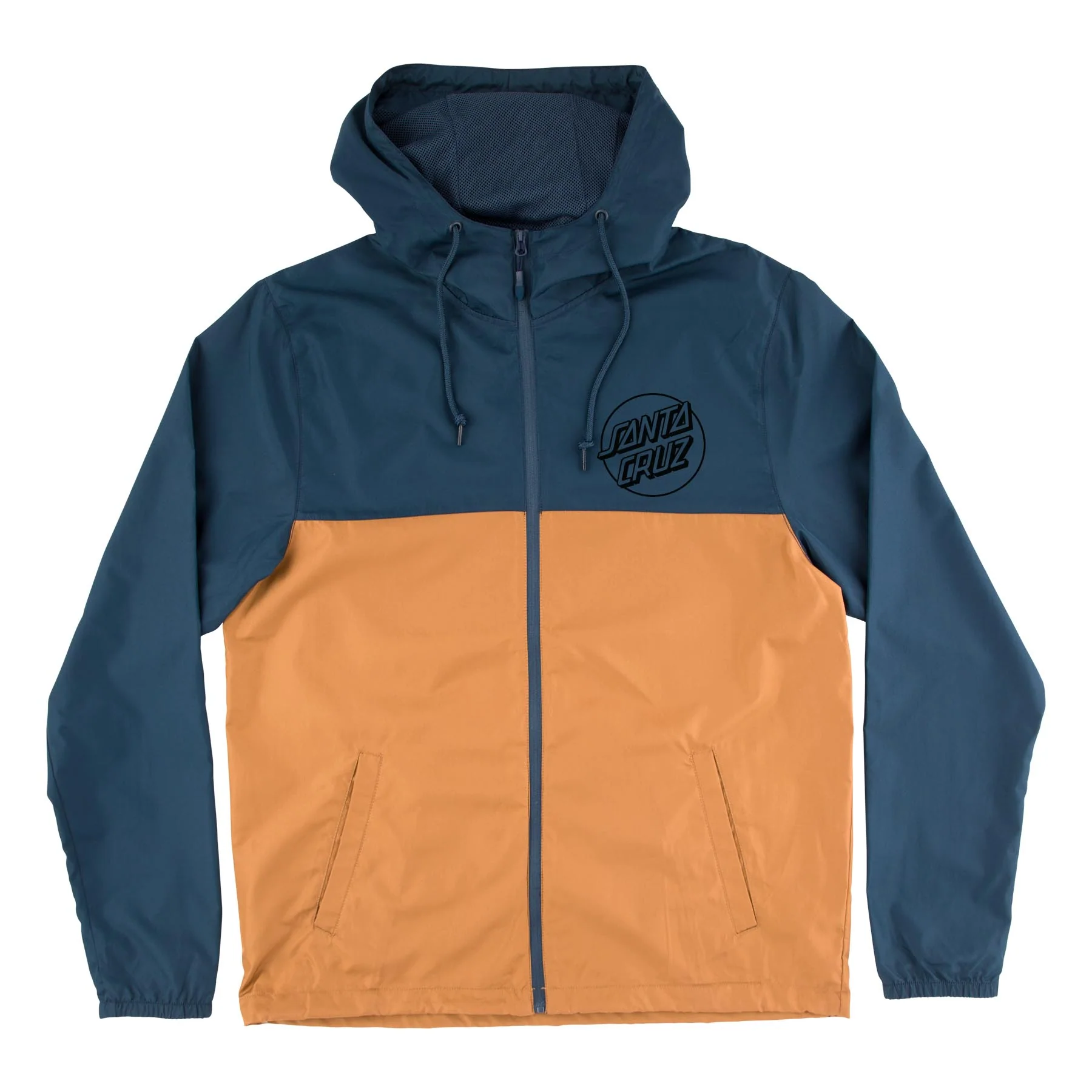 Opus Dot Chest Mens Santa Cruz Hooded Windbreaker - Image 4