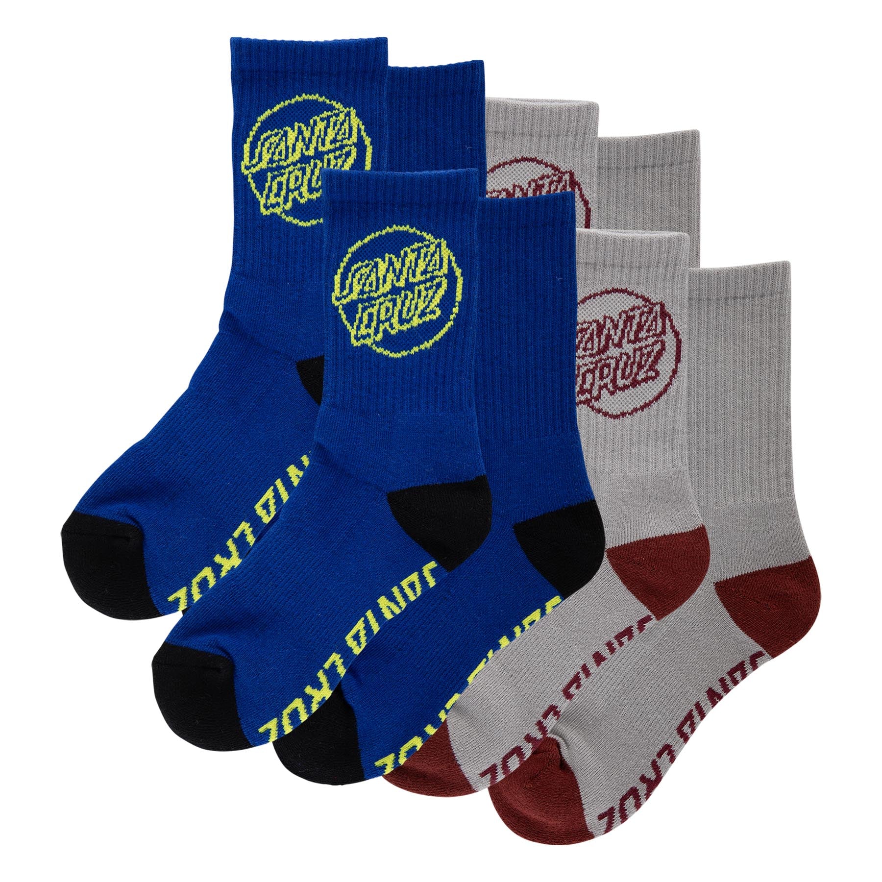 Opus Strip Youth Santa Cruz Socks X4 Pairs - Image 2