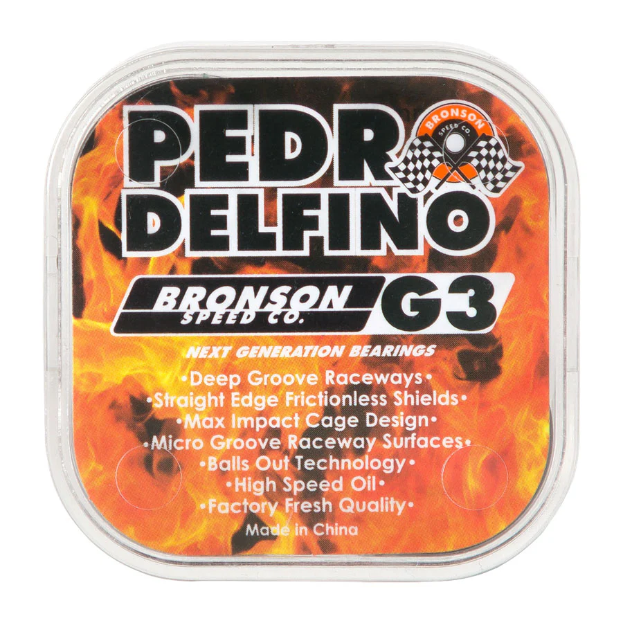 Pedro Delfino G3 Bronson Skateboard Bearings - Image 3