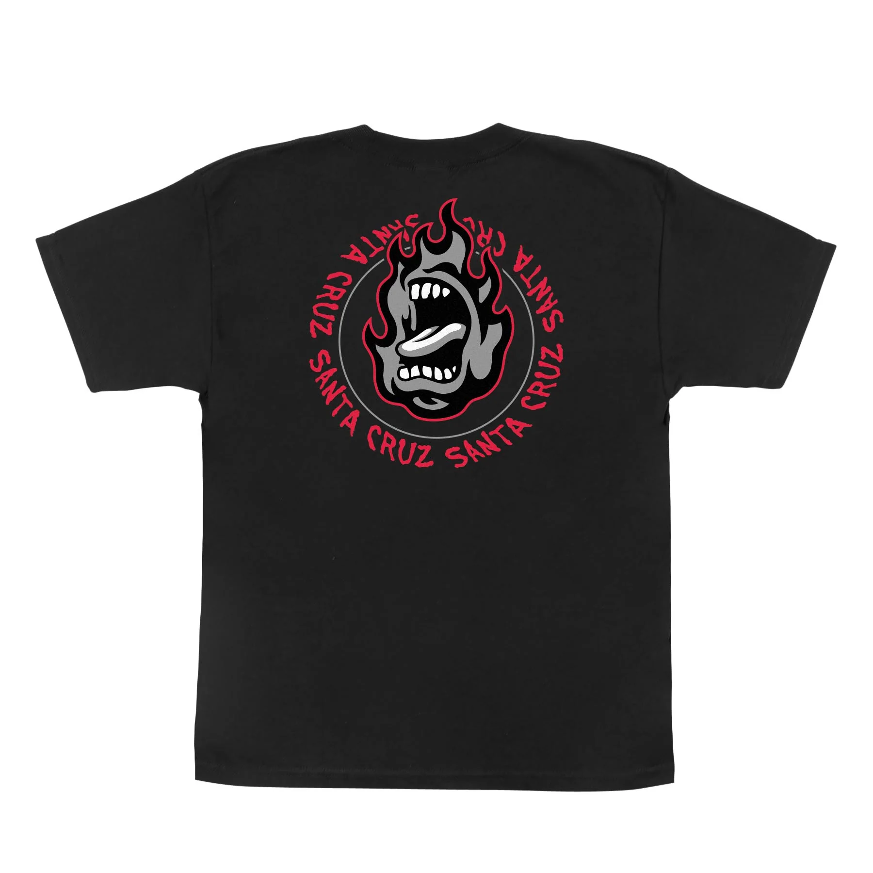 Ringed Screaming Flame Youth Santa Cruz T-Shirt - Image 2