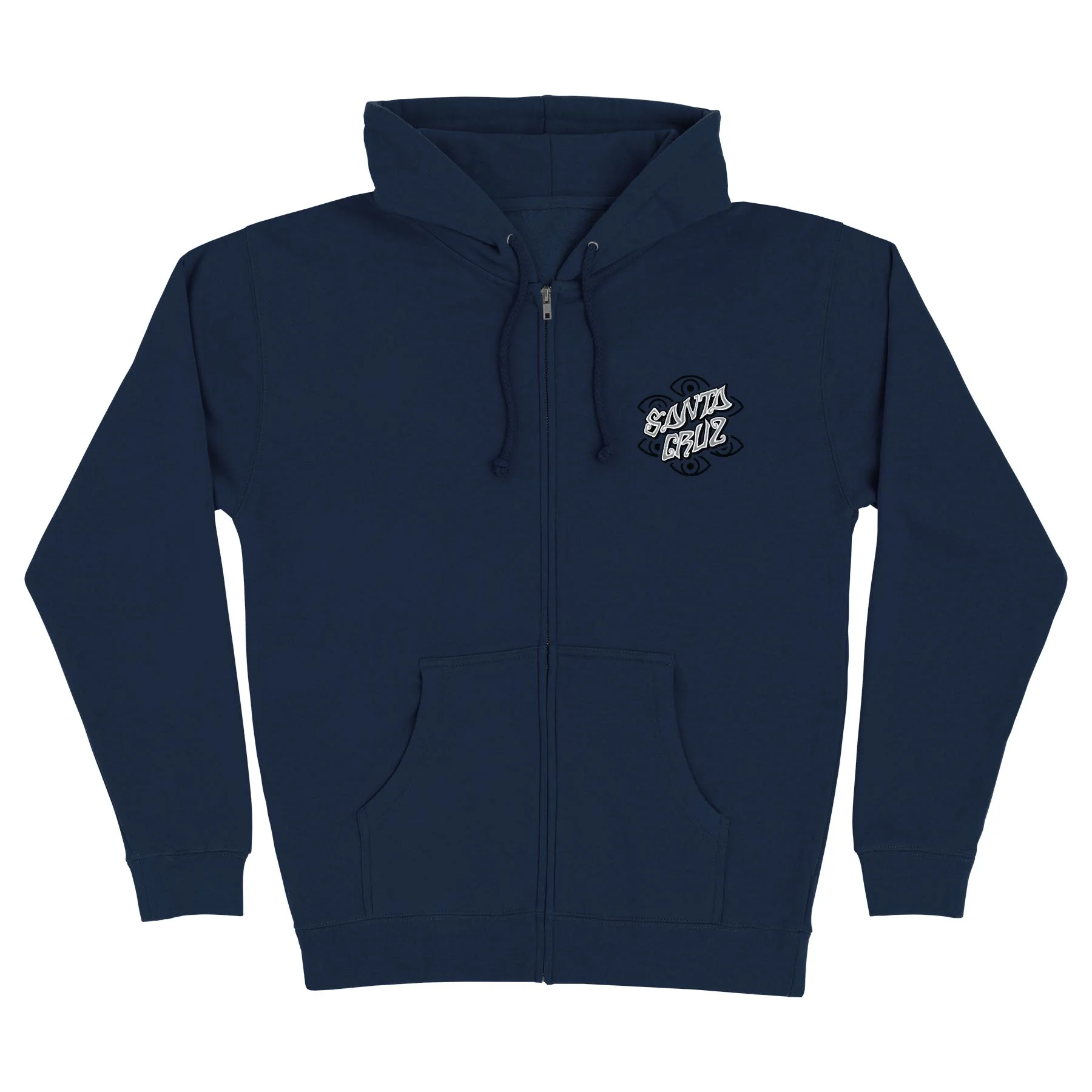 Salba Eyes Mens Santa Cruz Zip Hoodie - Image 2