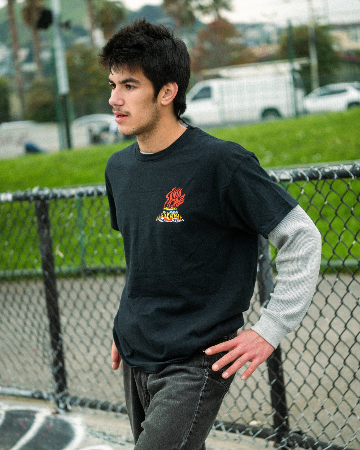 Salba Voodoo Frame Mens Santa Cruz T-Shirt - Image 3