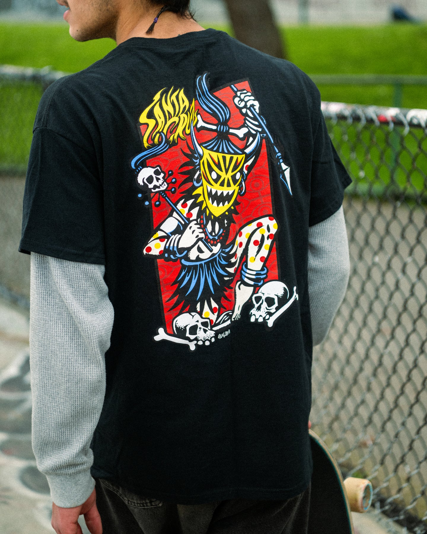Salba Voodoo Frame Mens Santa Cruz T-Shirt - Image 4