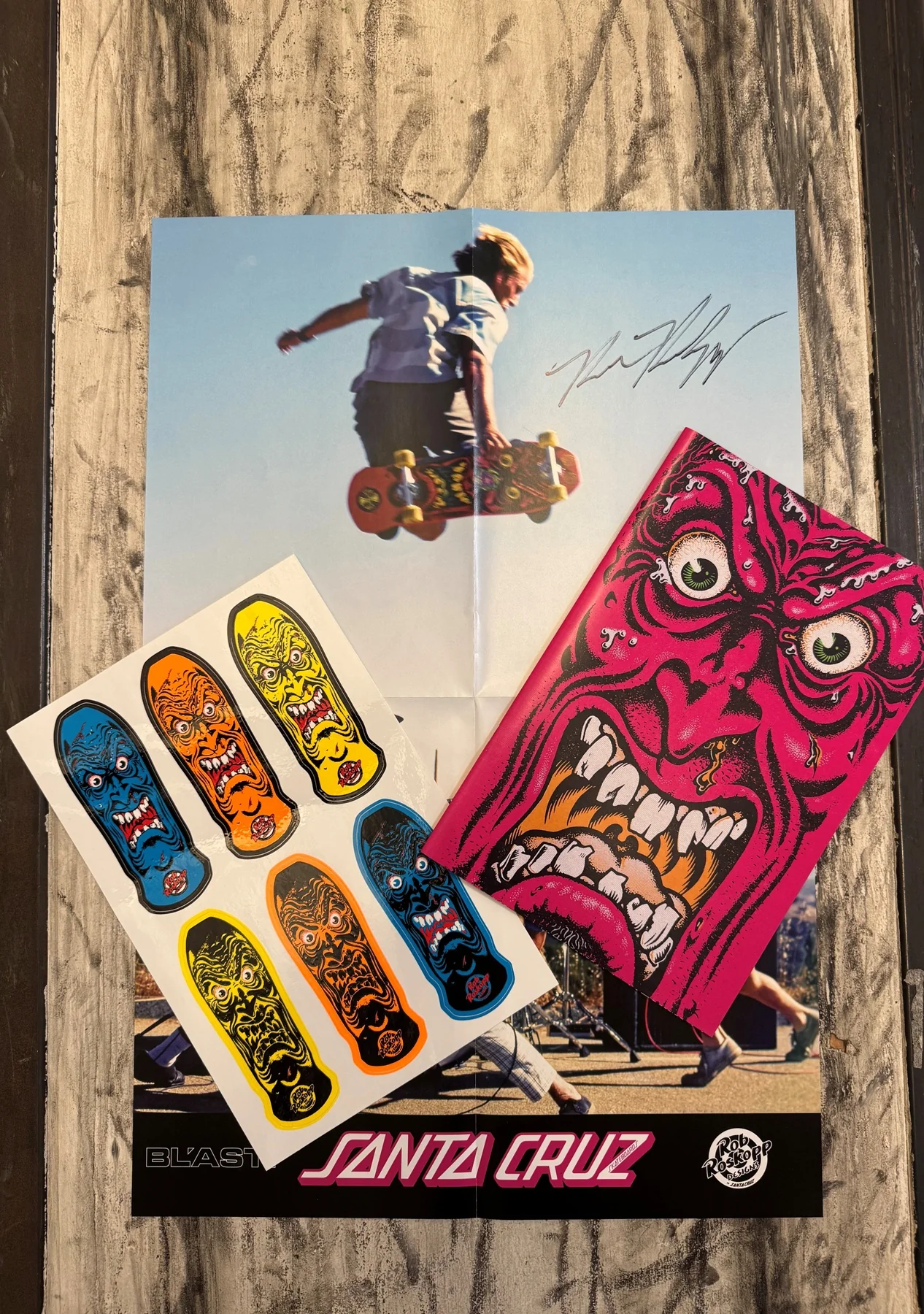 Rob Roskopp Signed Santa Cruz Memorabilia Pack