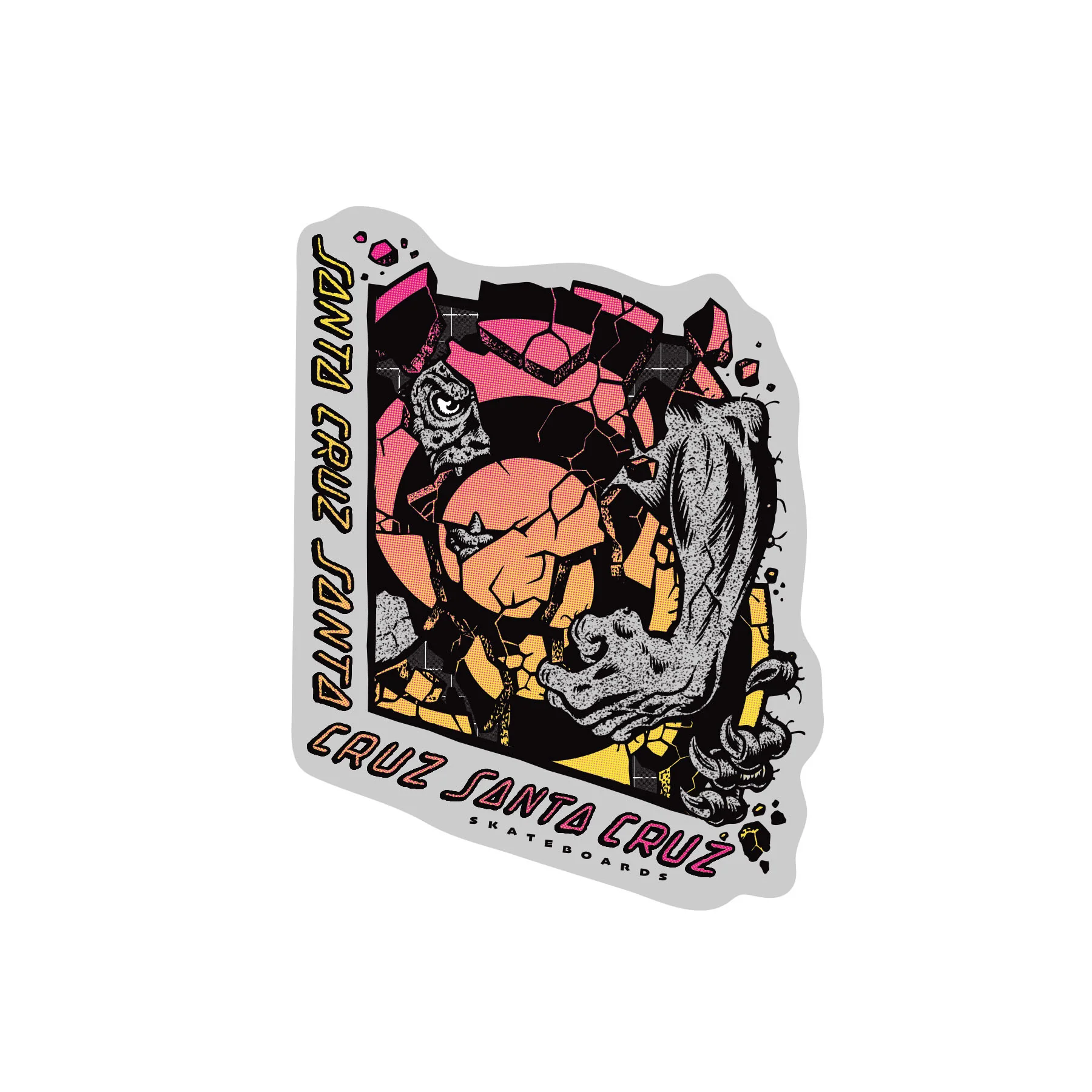 Roskopp Break 4.35in Santa Cruz Stickers (25 Pack)