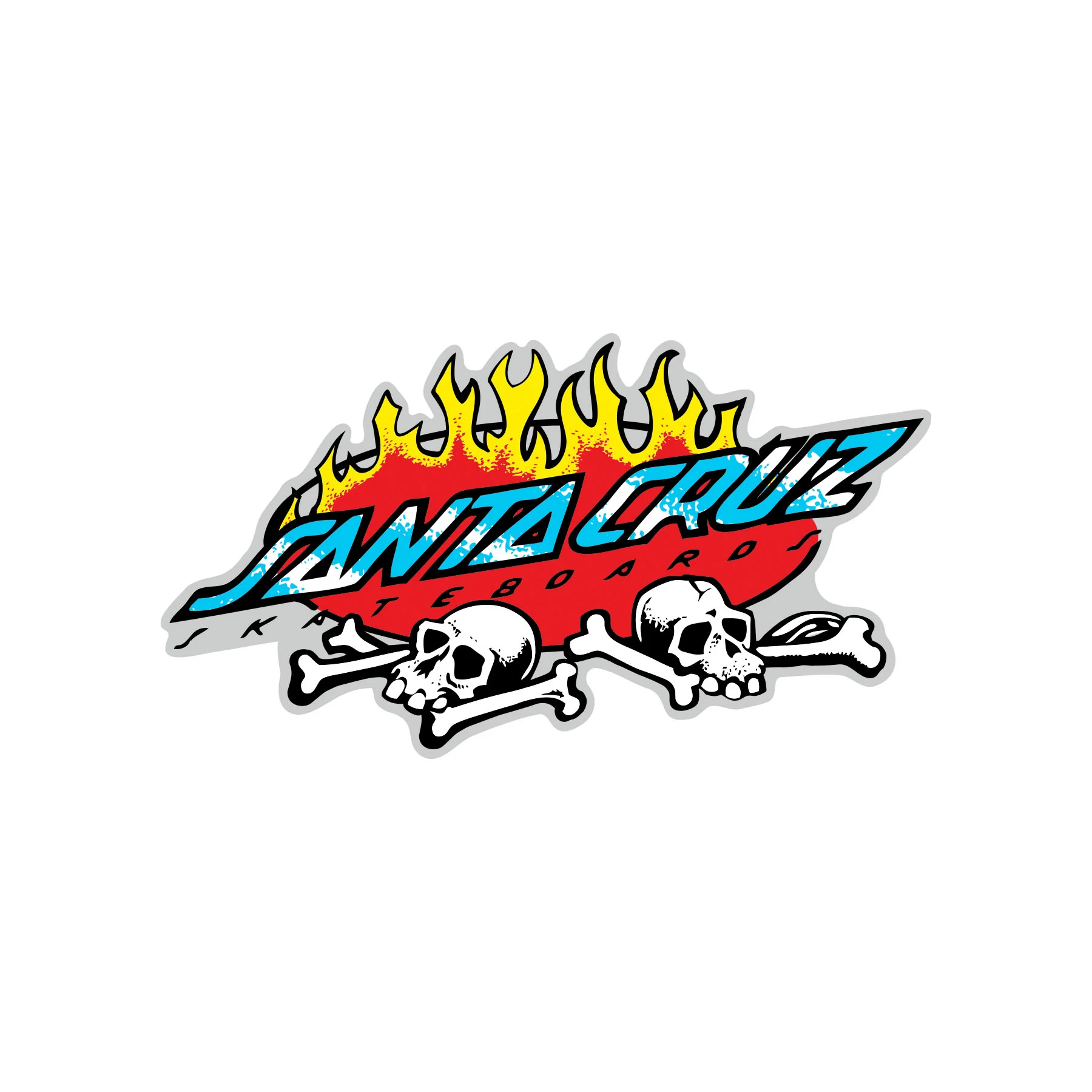 Salba Voodoo Pit 4.25in Santa Cruz Stickers (25 Pack)