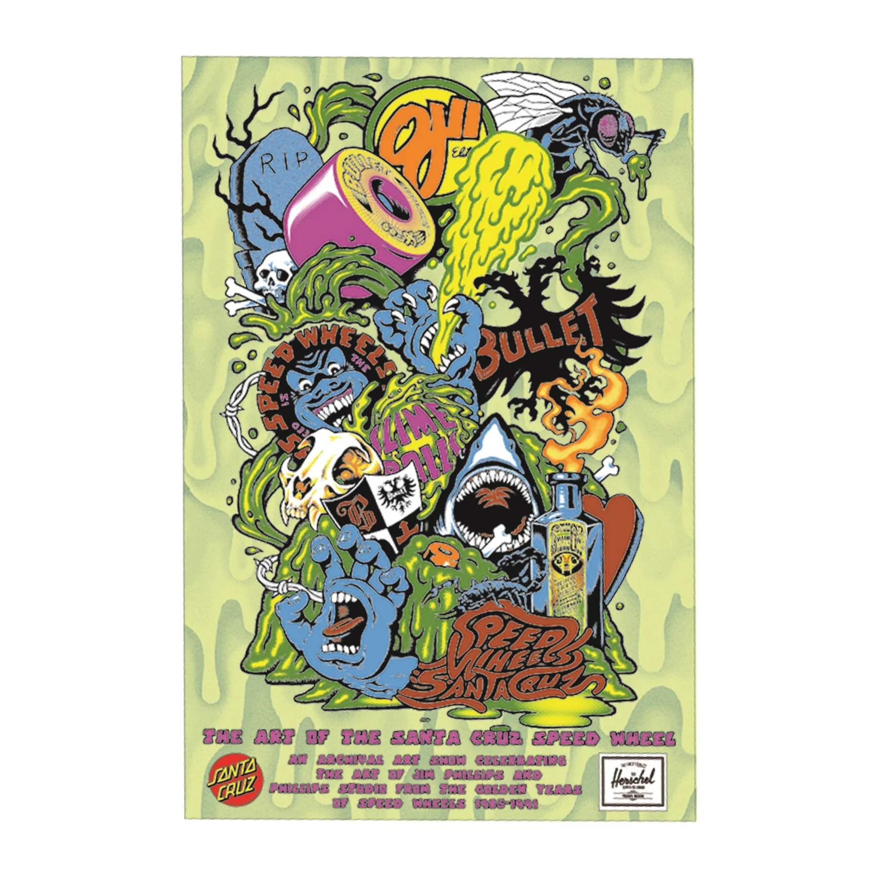 The Art Of Speed Wheels Show Santa Cruz Poster (25 Pack)