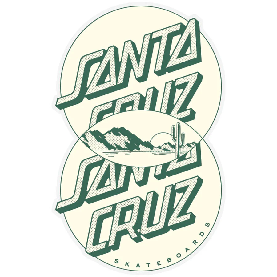 Venn Dot 3.5in Santa Cruz Stickers (25 Pack)