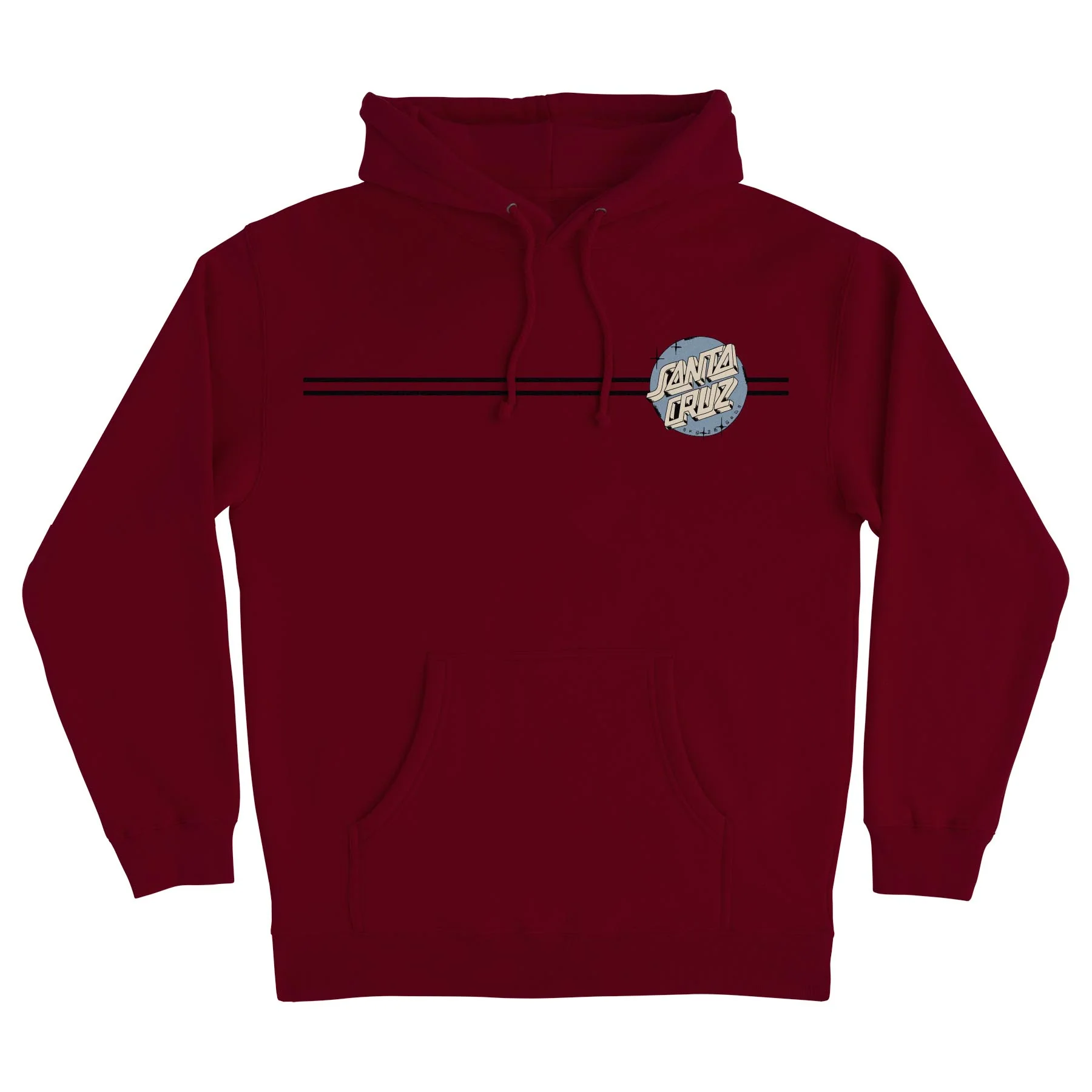 Scrawl Brick Dot Mens Santa Cruz Hoodie - Image 3