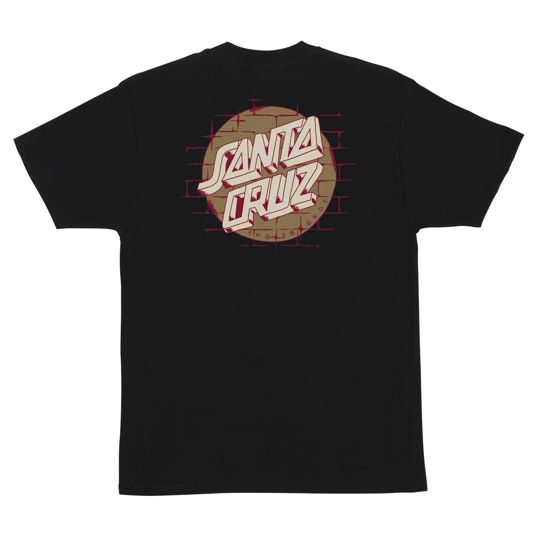 Scrawl Brick Dot Mens Santa Cruz T-Shirt - Image 2