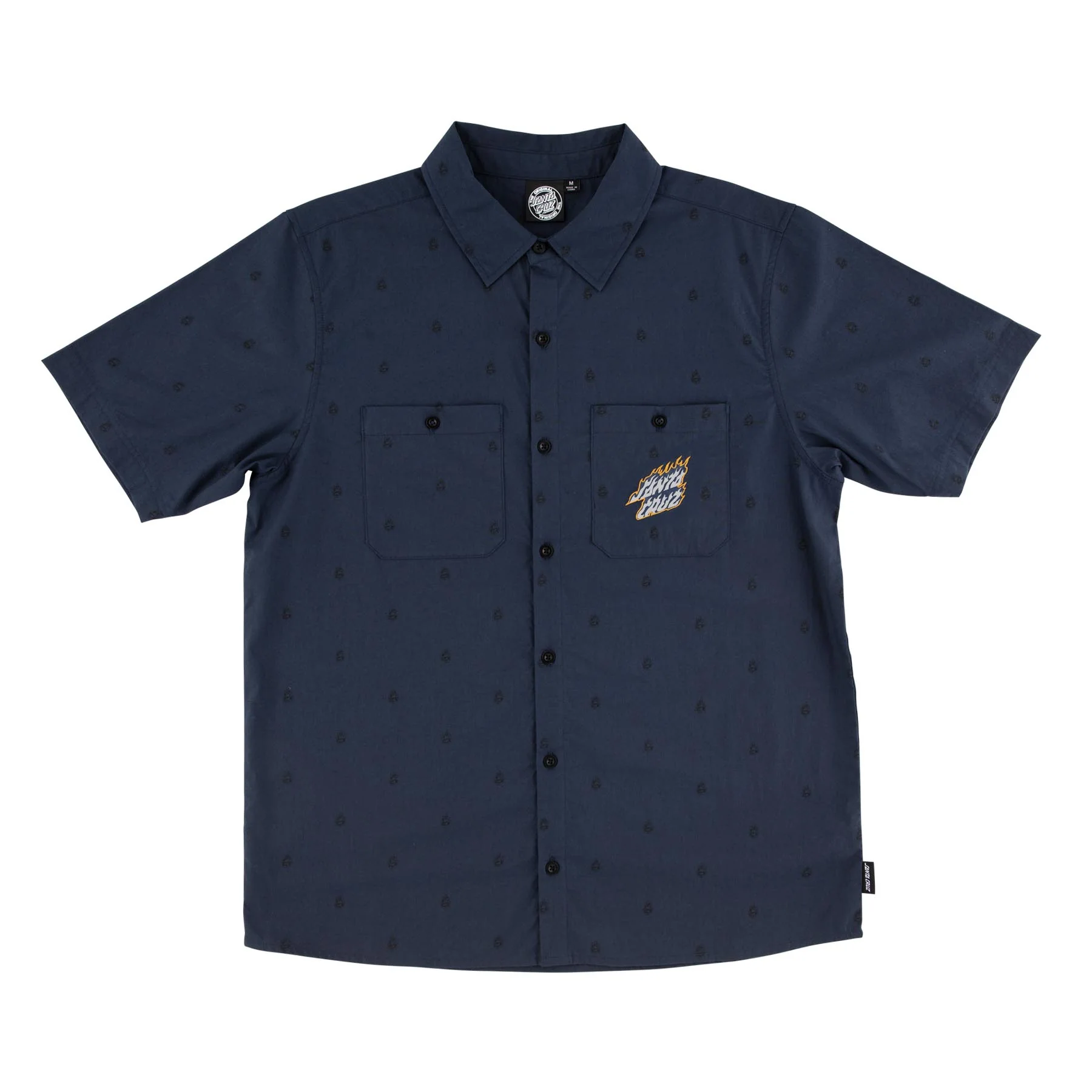 Screaming Fire Mens Santa Cruz Button Up Shirt - Image 4