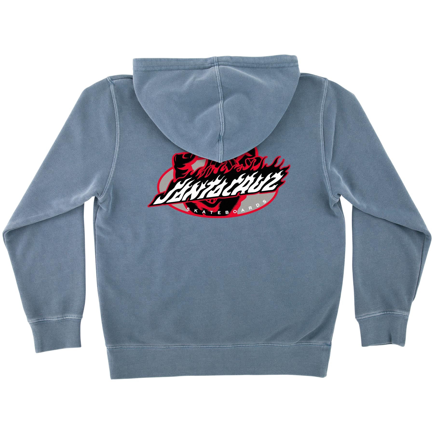 Screaming Fire Oval Santa Cruz Youth Hoodie - Image 3