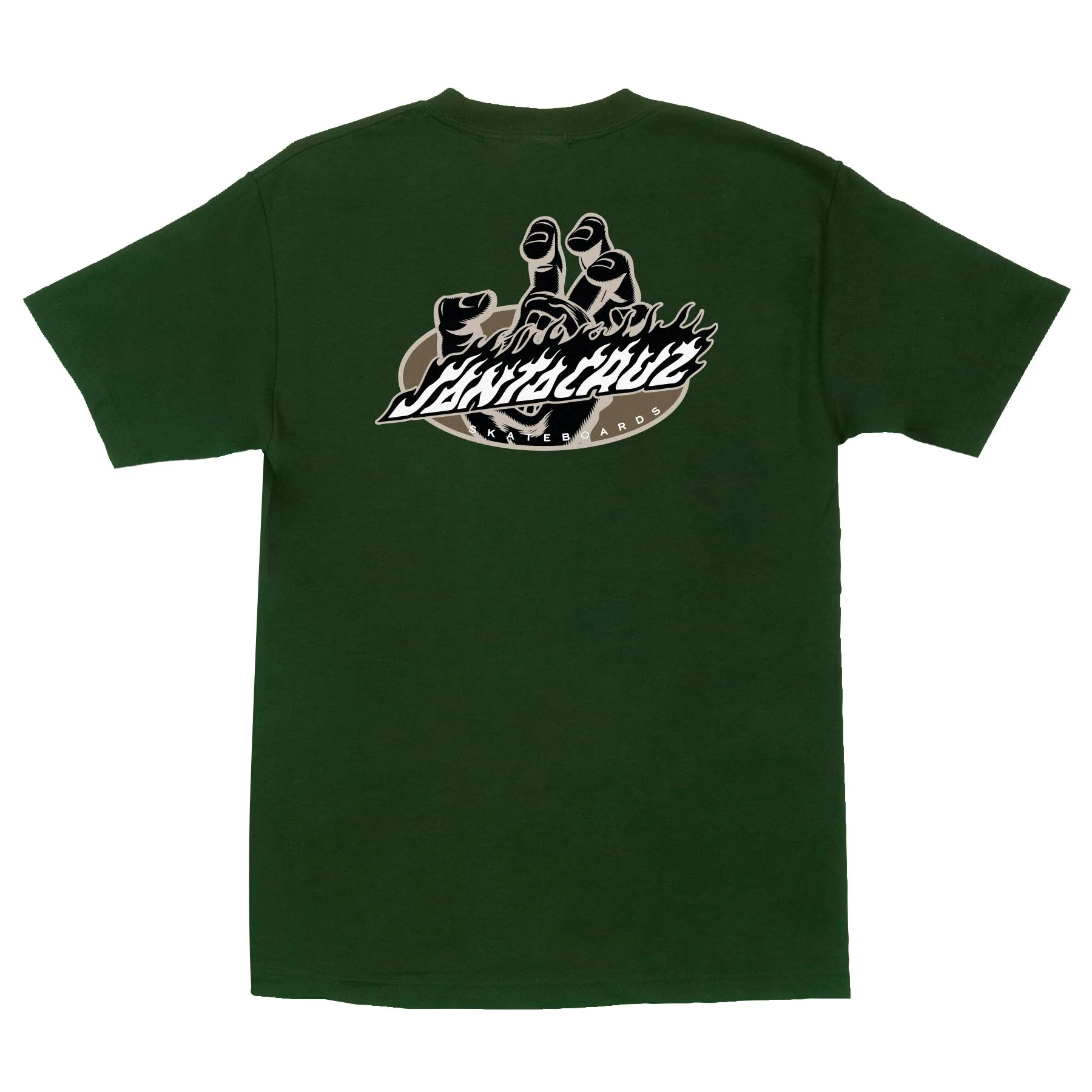Screaming Fire Oval Mens Santa Cruz T-Shirt - Image 4