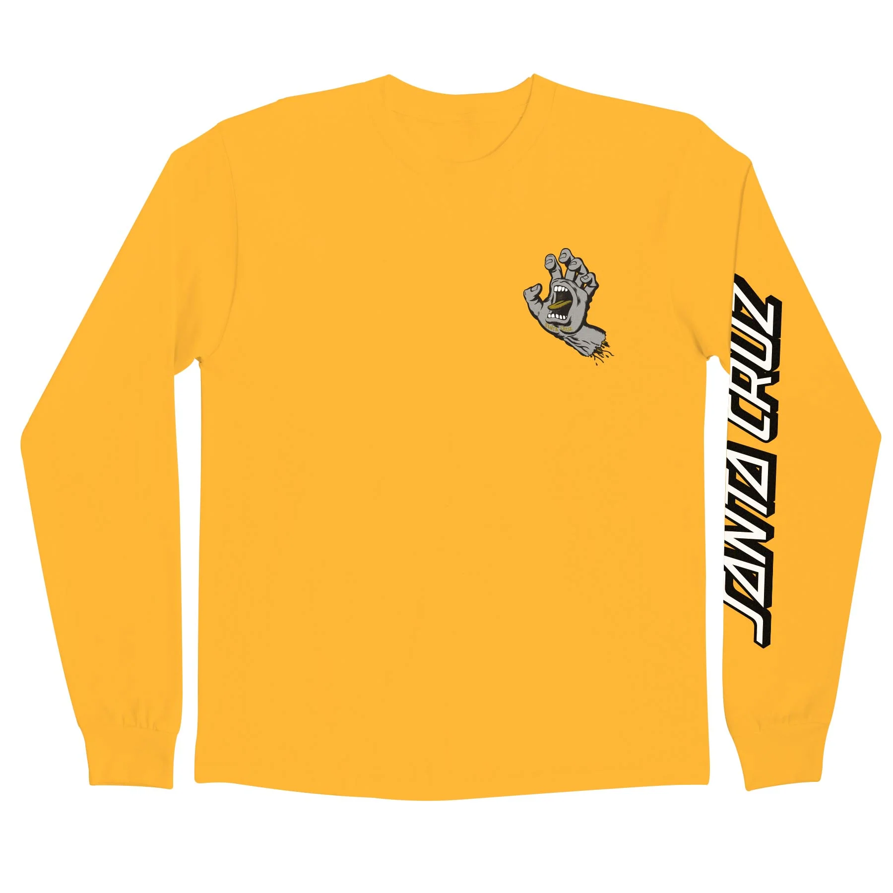 Screaming Hand Mens Santa Cruz Longsleeve T-Shirt - Image 10