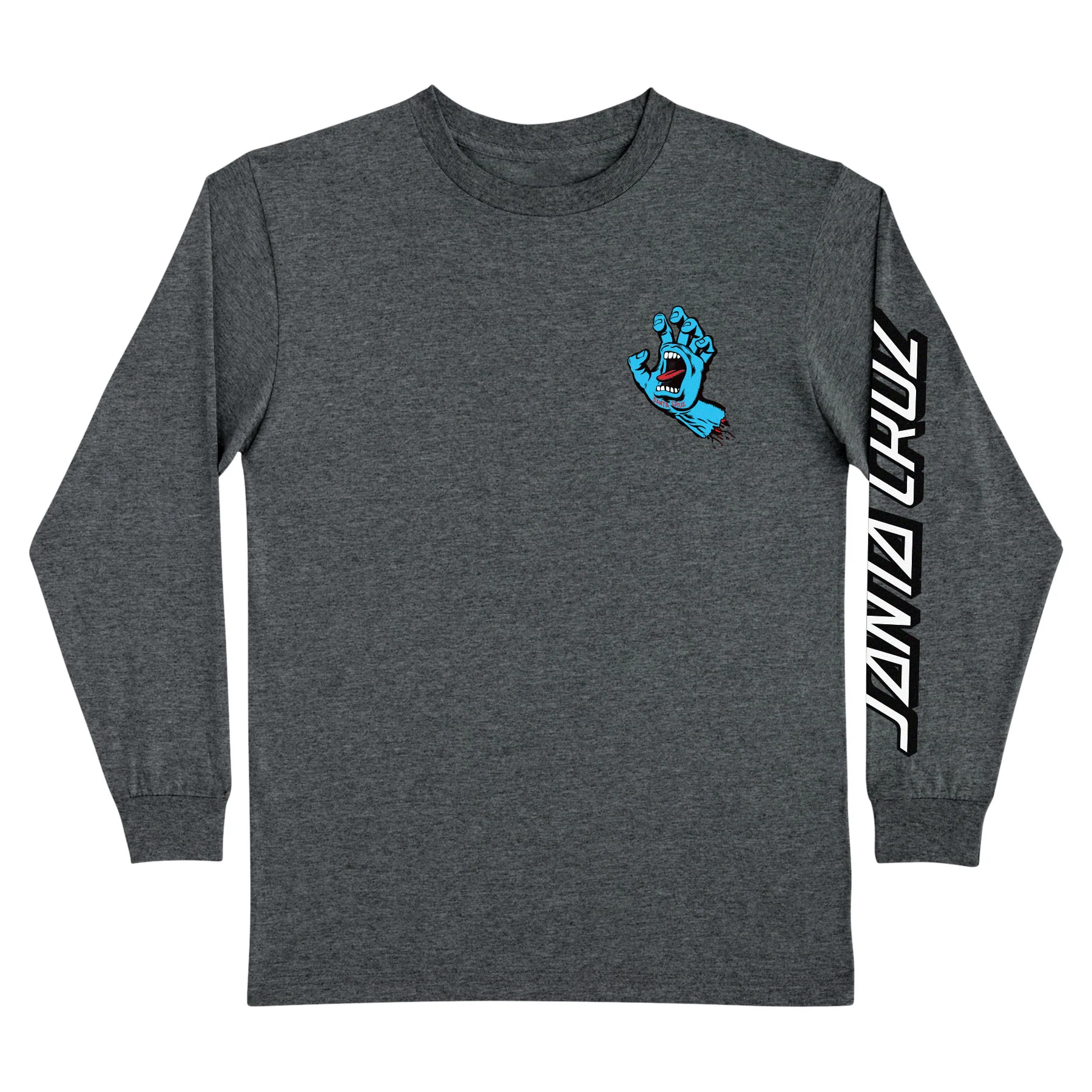 Screaming Hand Mens Santa Cruz Longsleeve T-Shirt - Image 12