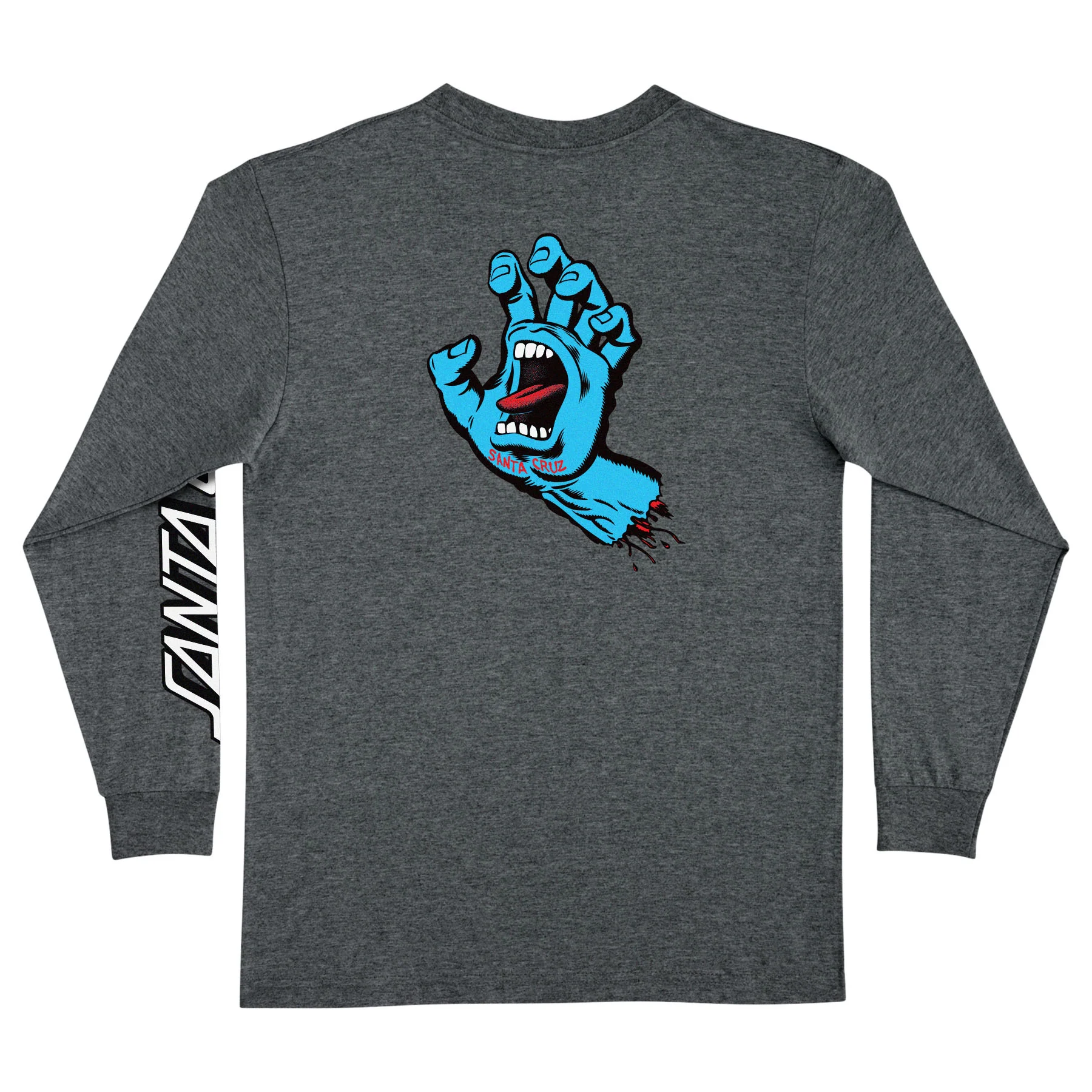 Screaming Hand Mens Santa Cruz Longsleeve T-Shirt - Image 13
