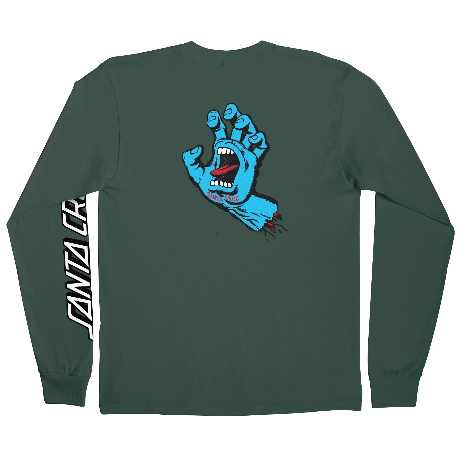Screaming Hand Mens Santa Cruz Longsleeve T-Shirt - Image 15
