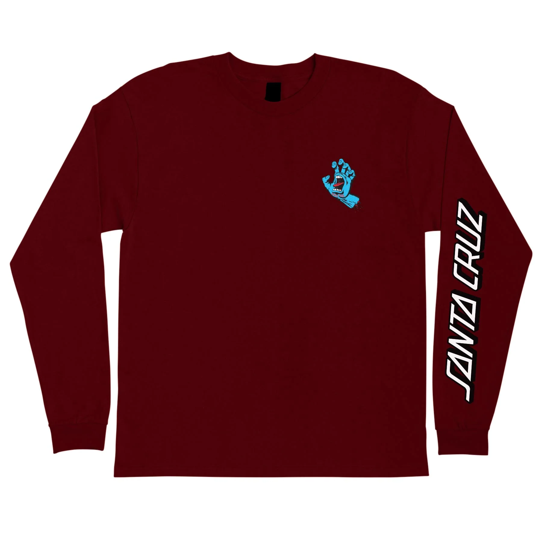 Screaming Hand Mens Santa Cruz Longsleeve T-Shirt - Image 16