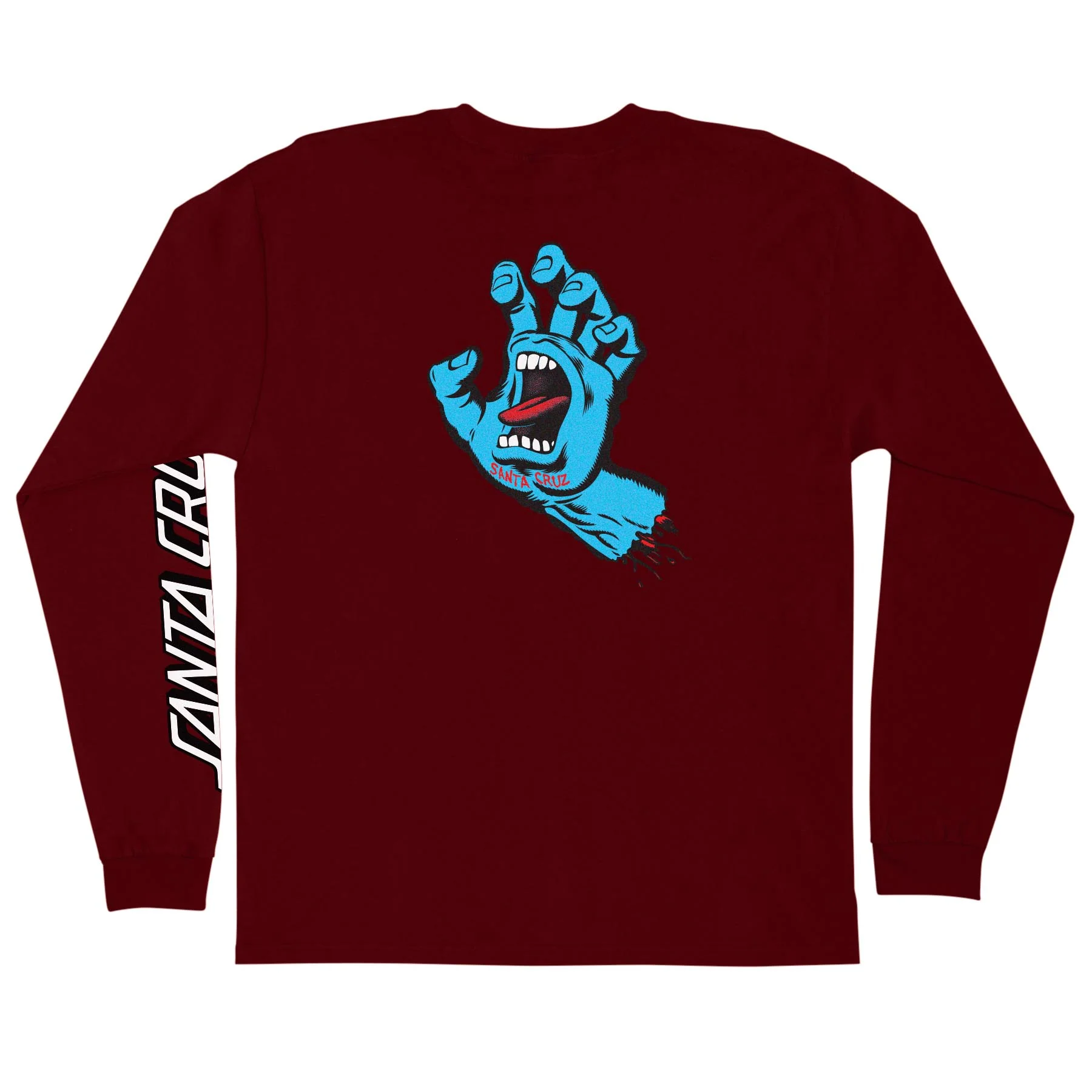 Screaming Hand Mens Santa Cruz Longsleeve T-Shirt - Image 17