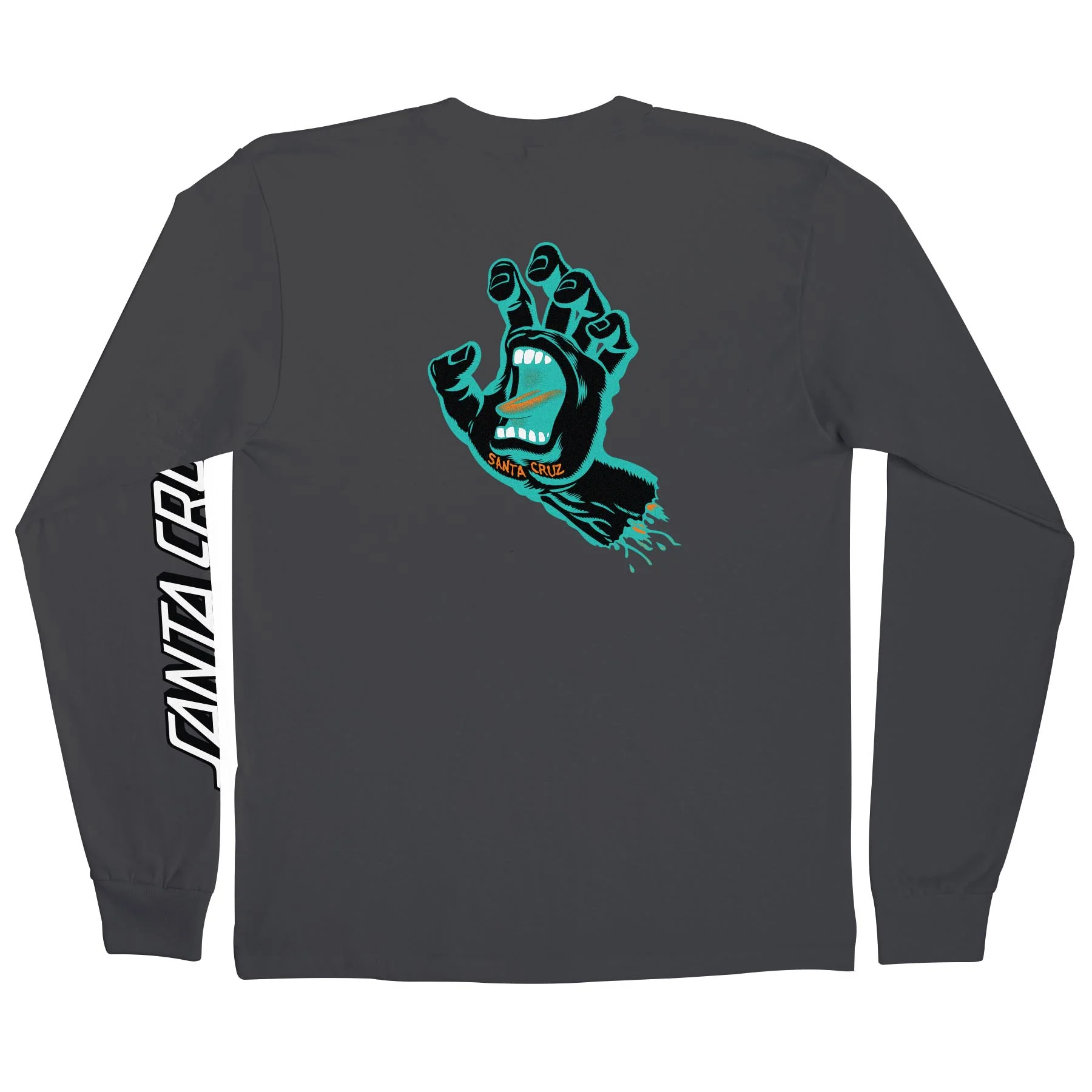Screaming Hand Mens Santa Cruz Longsleeve T-Shirt - Image 5