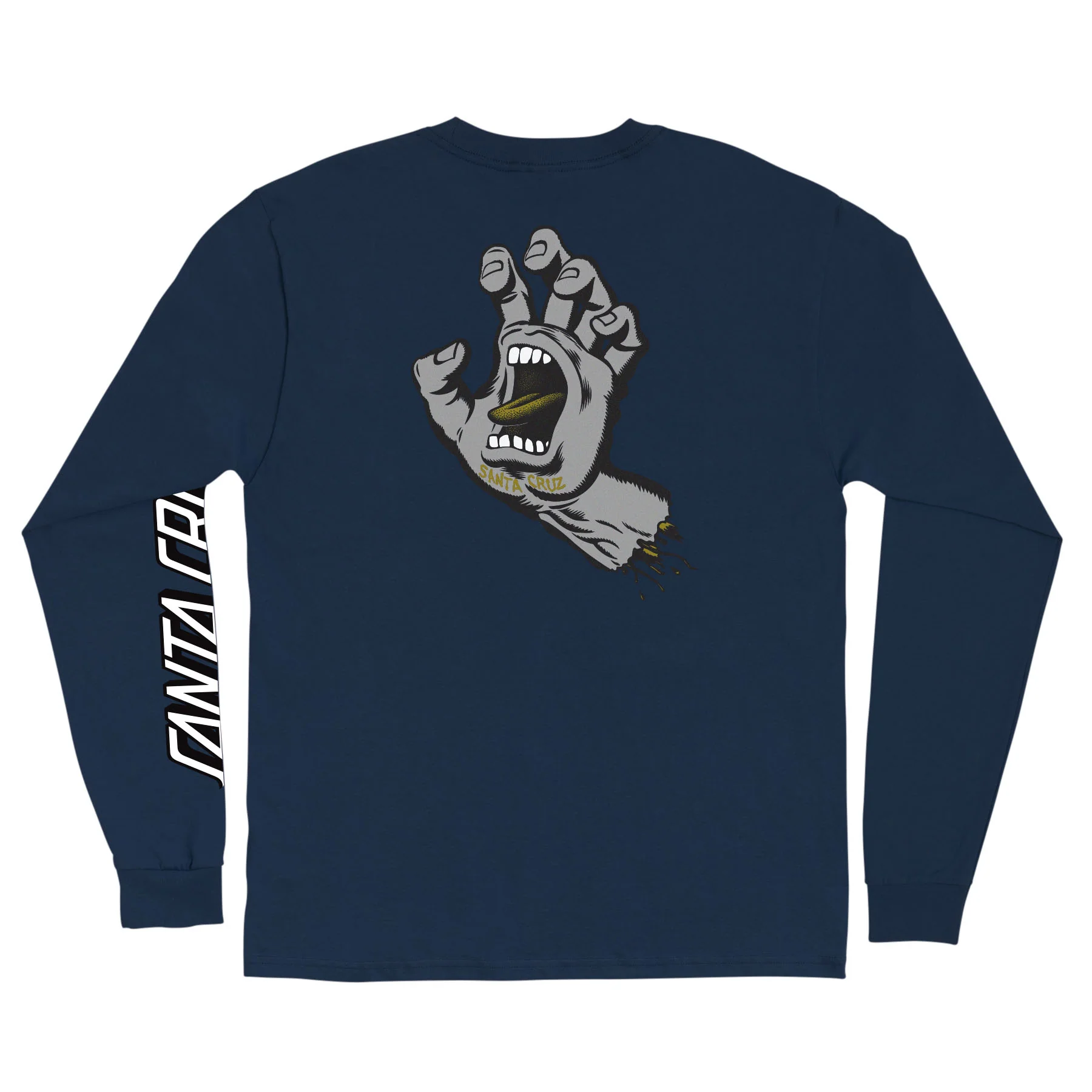 Screaming Hand Mens Santa Cruz Longsleeve T-Shirt - Image 7