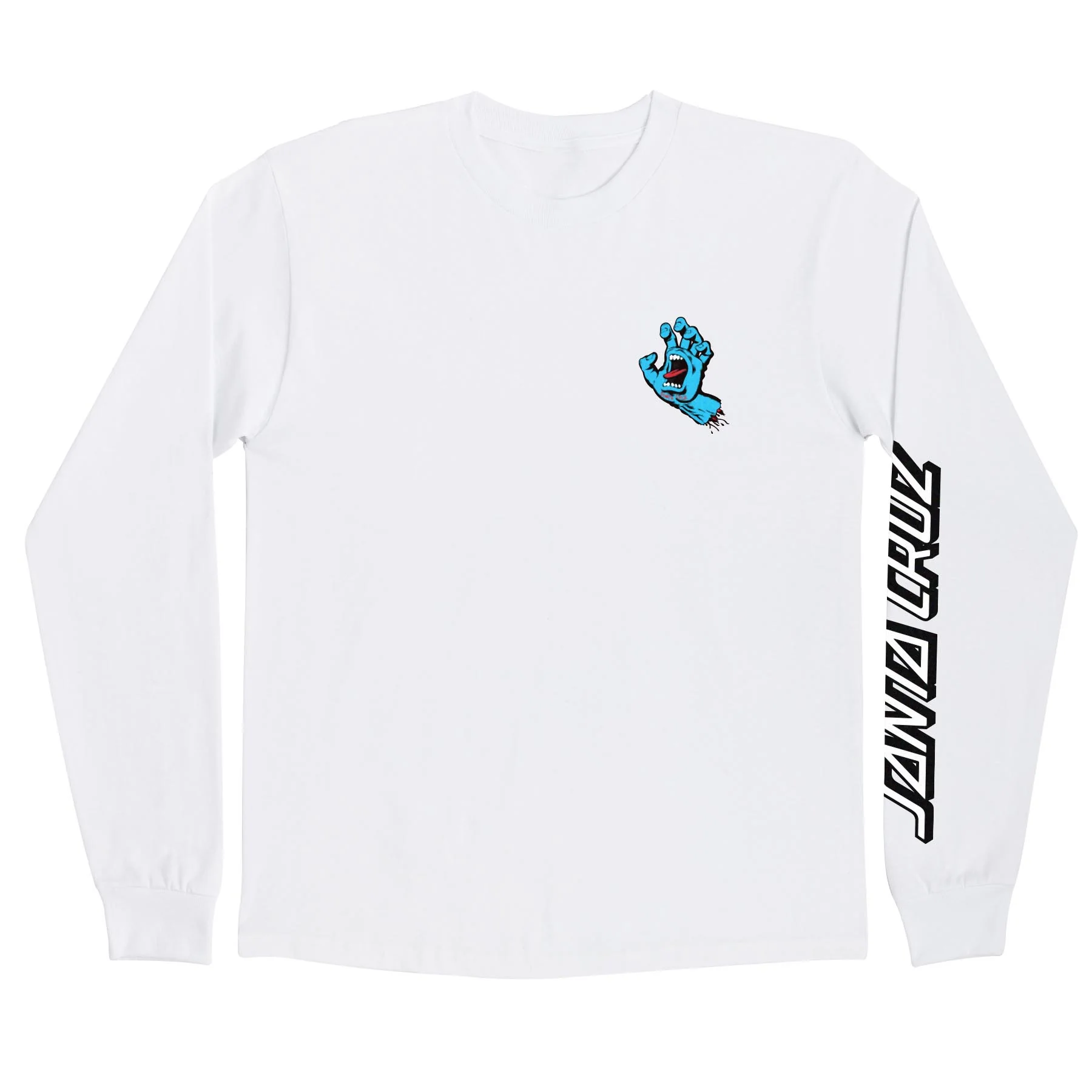 Screaming Hand Mens Santa Cruz Longsleeve T-Shirt - Image 8