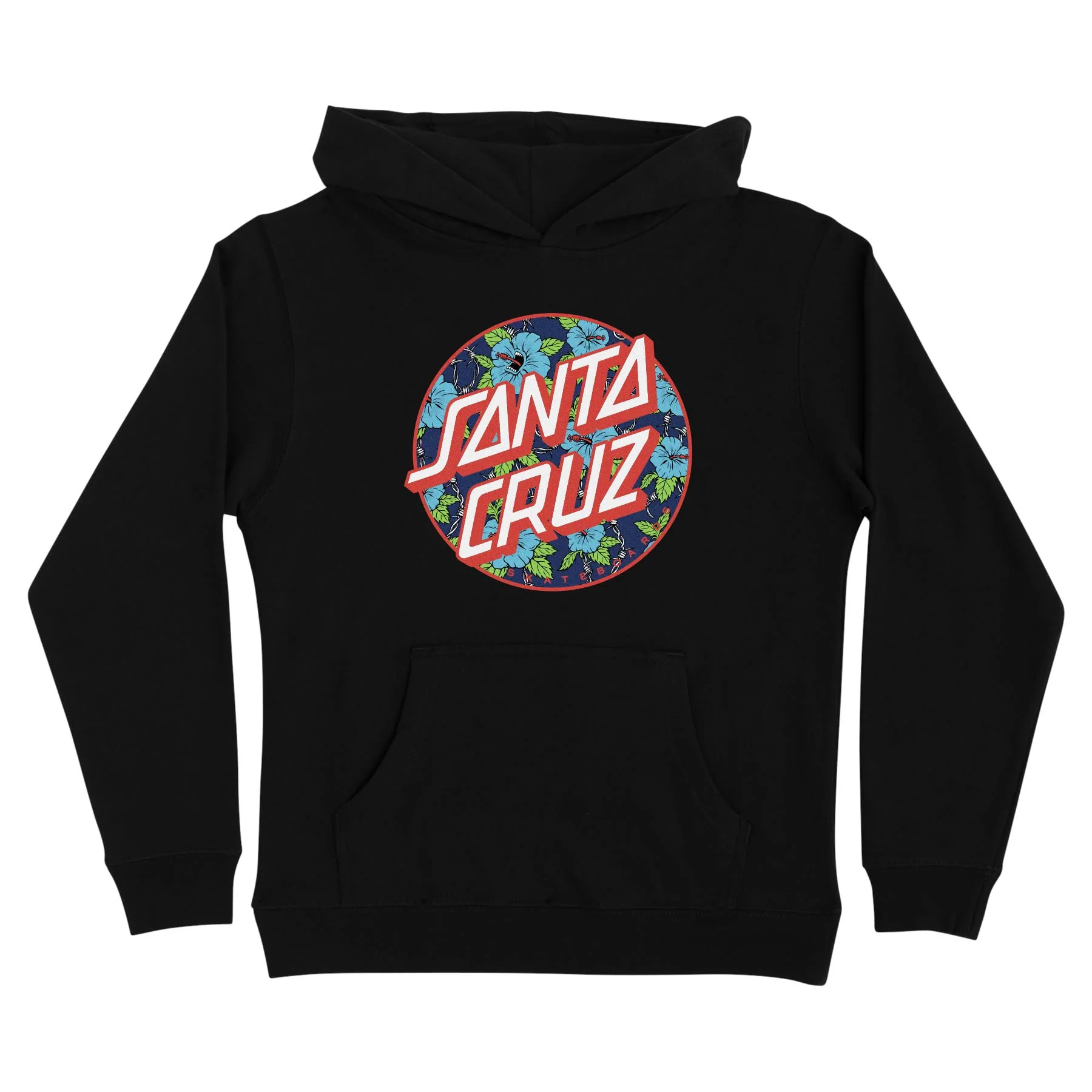 Screaming Hibiscus Dot Youth Santa Cruz Hoodie
