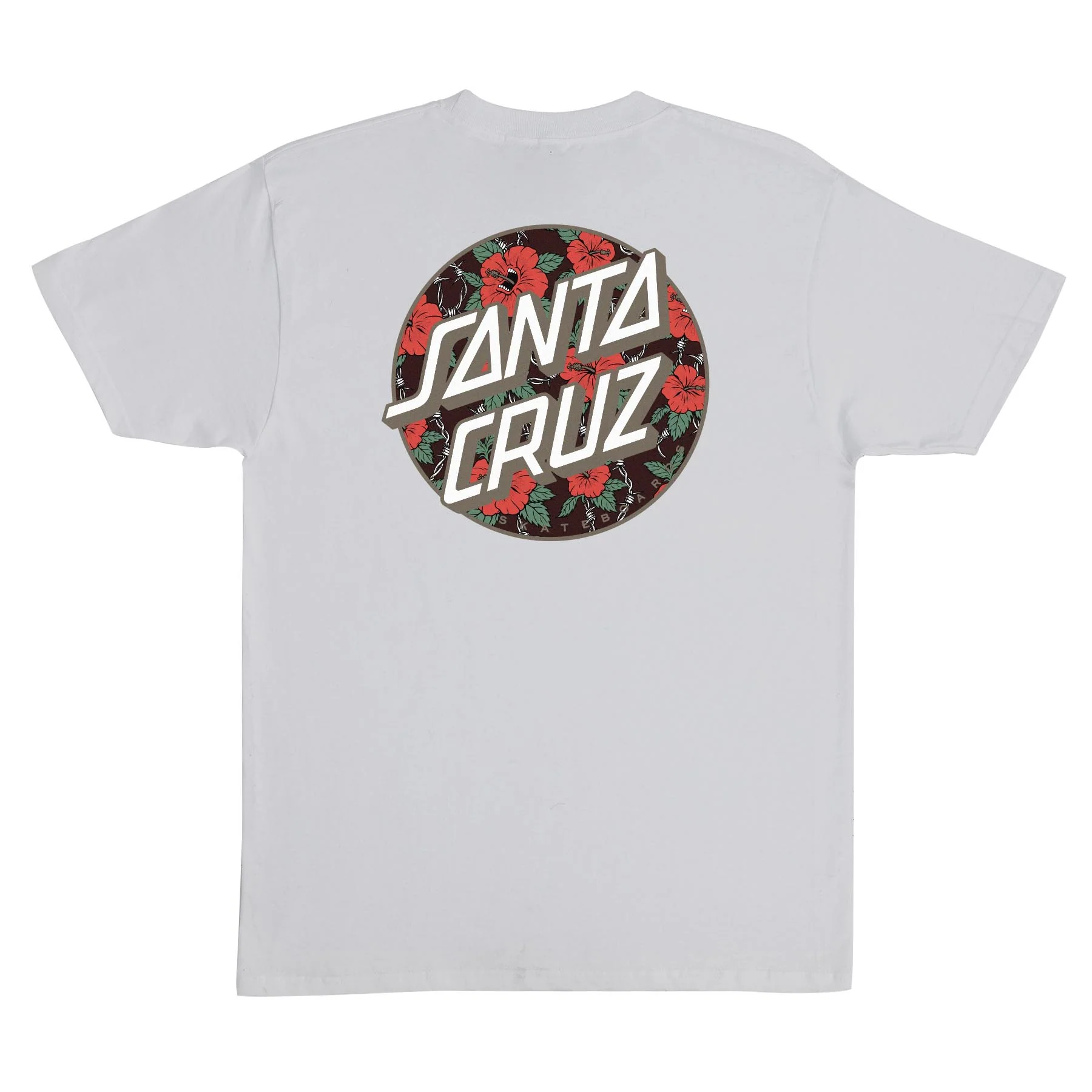 Screaming Hibiscus Dot Mens Santa Cruz T-Shirt - Image 2