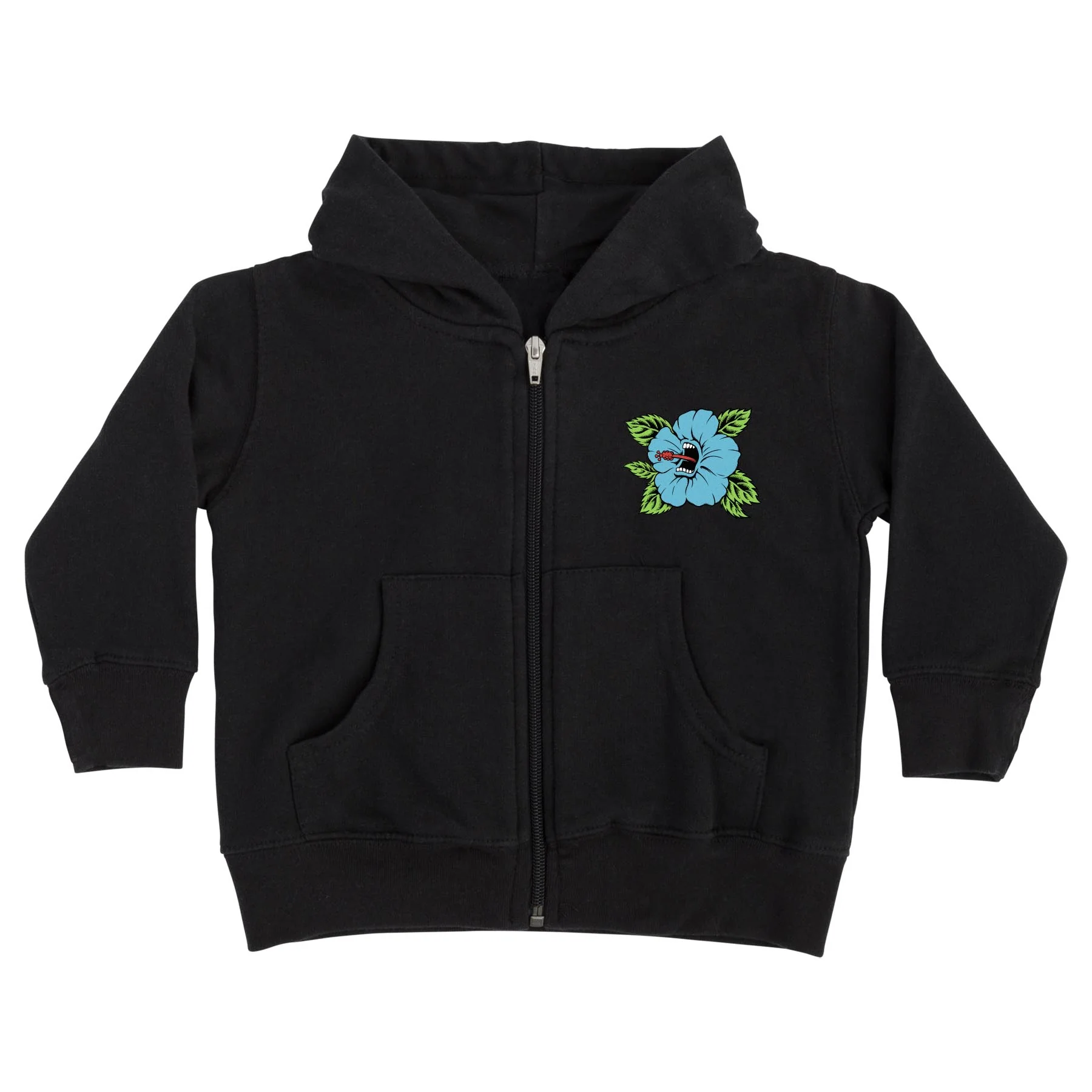 Screaming Hibiscus Dot Kids Santa Cruz Zip Hoodie