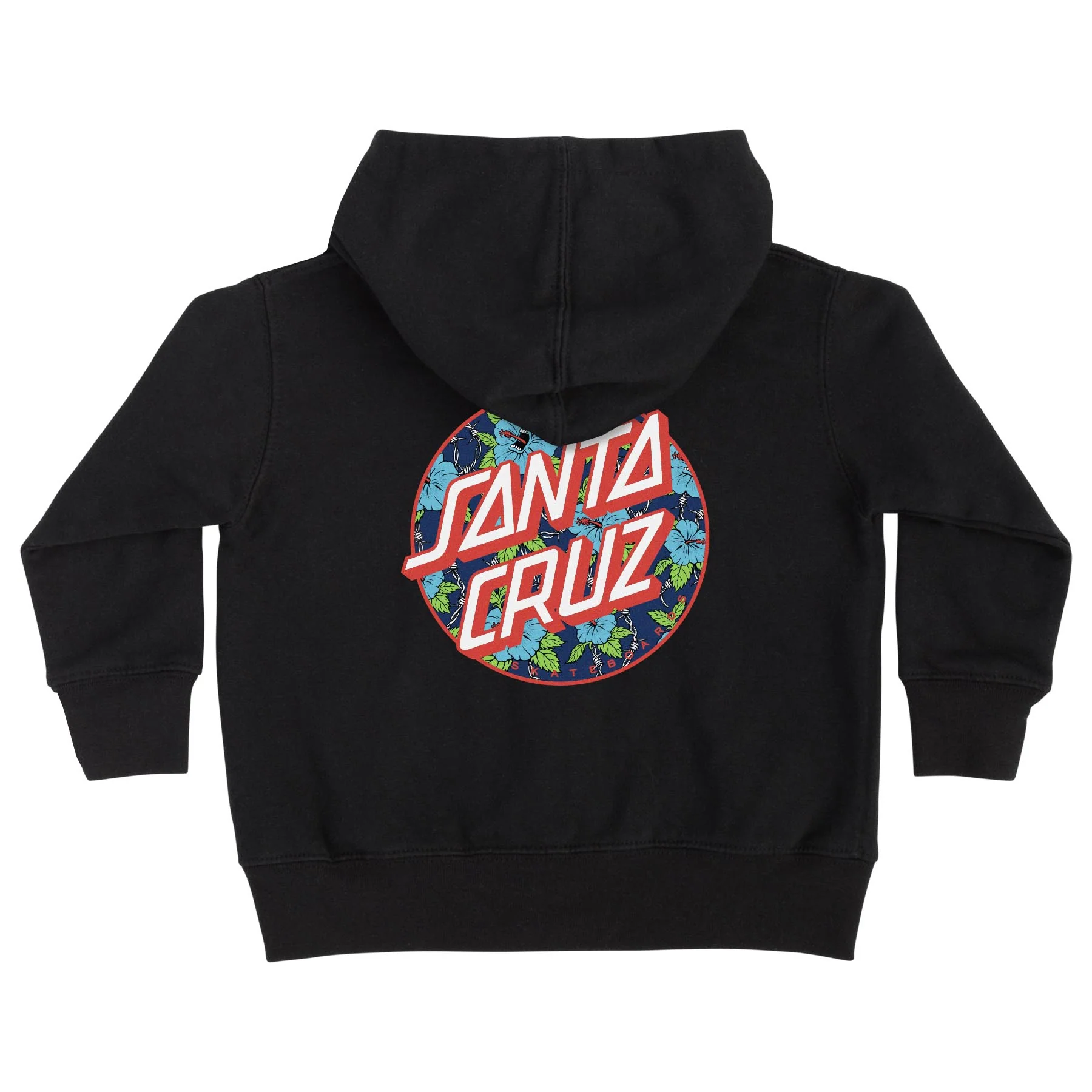 Screaming Hibiscus Dot Kids Santa Cruz Zip Hoodie - Image 3