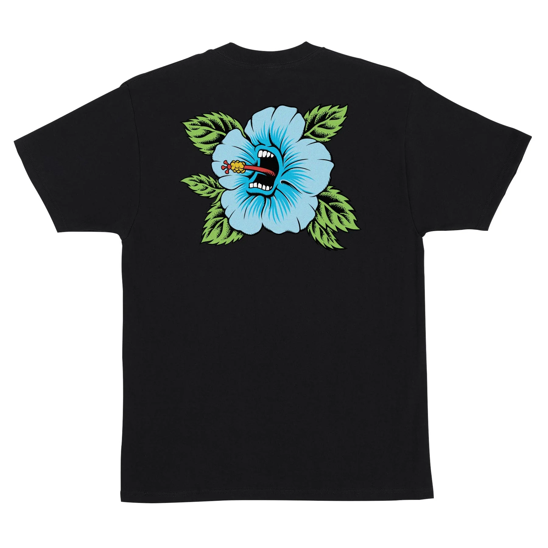Screaming Hibiscus Mens Santa Cruz T-Shirt - Image 2