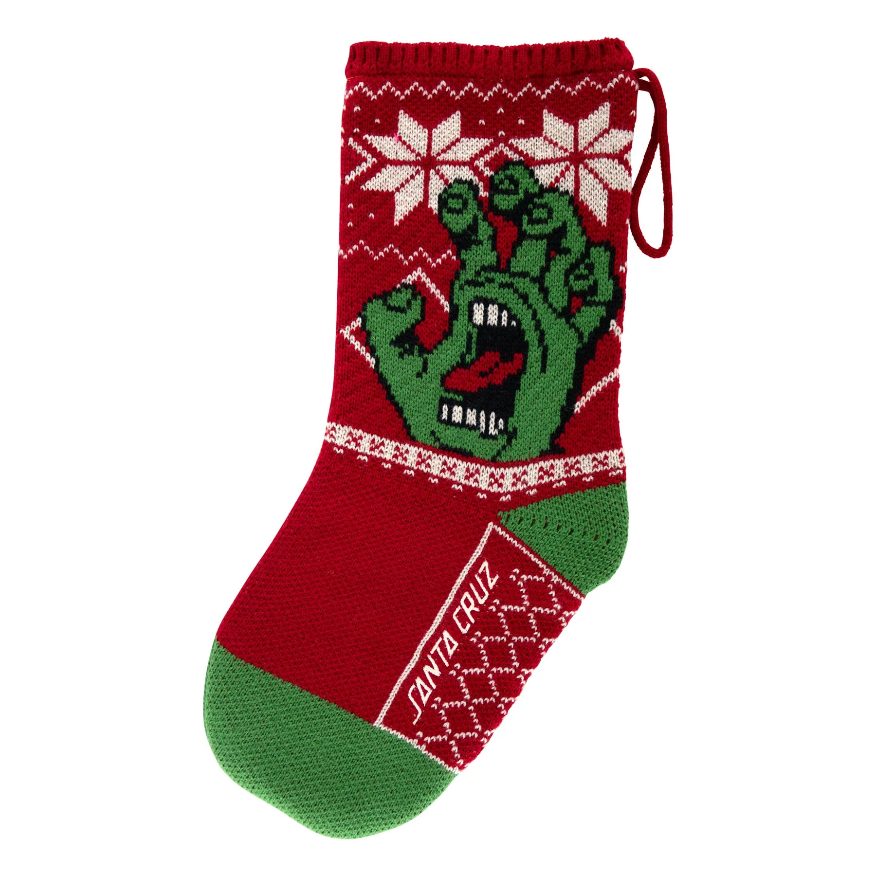 Screaming Santa Cruz Xmas Stocking
