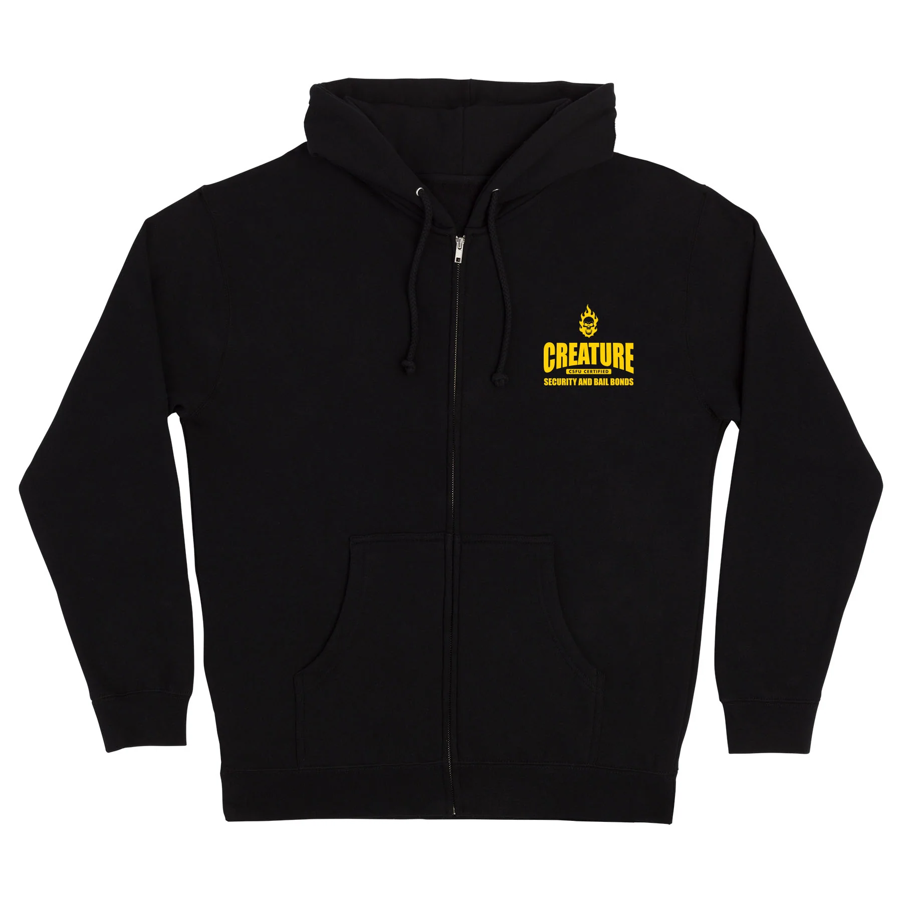Security Service Mens Creature Zip Hoodie