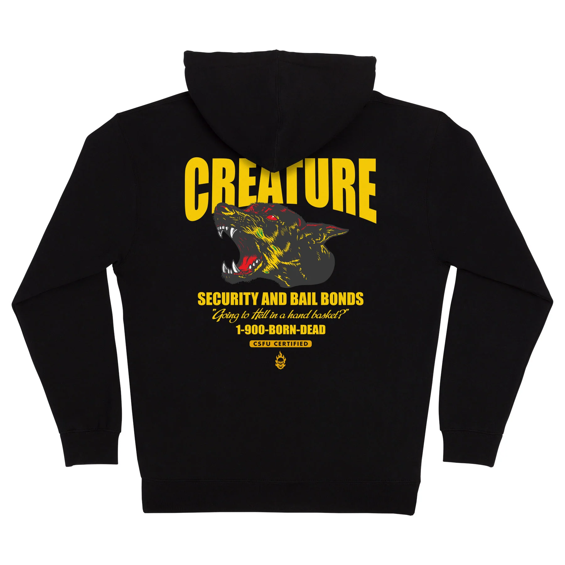 Security Service Mens Creature Zip Hoodie - Image 2