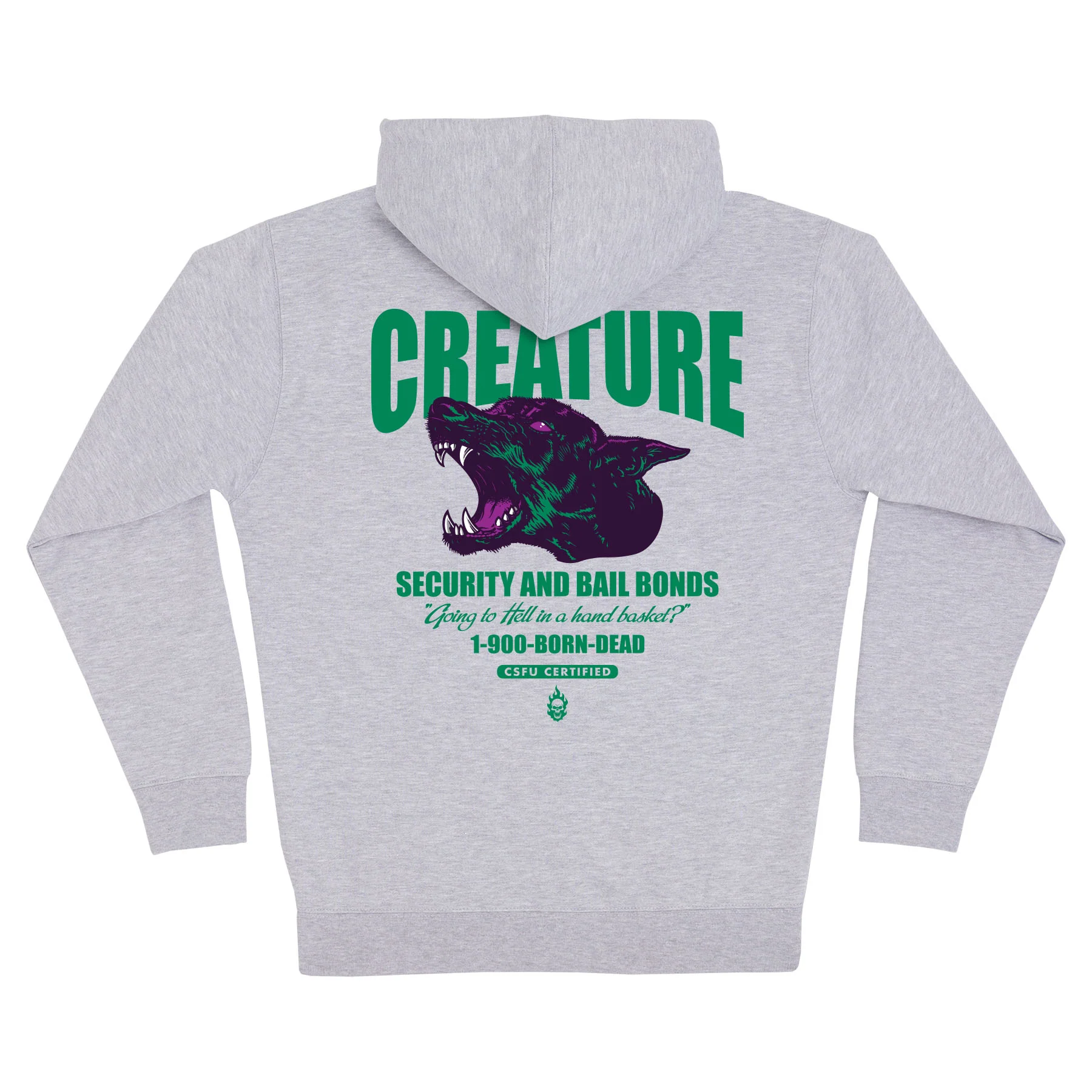 Security Service Mens Creature Zip Hoodie - Image 4