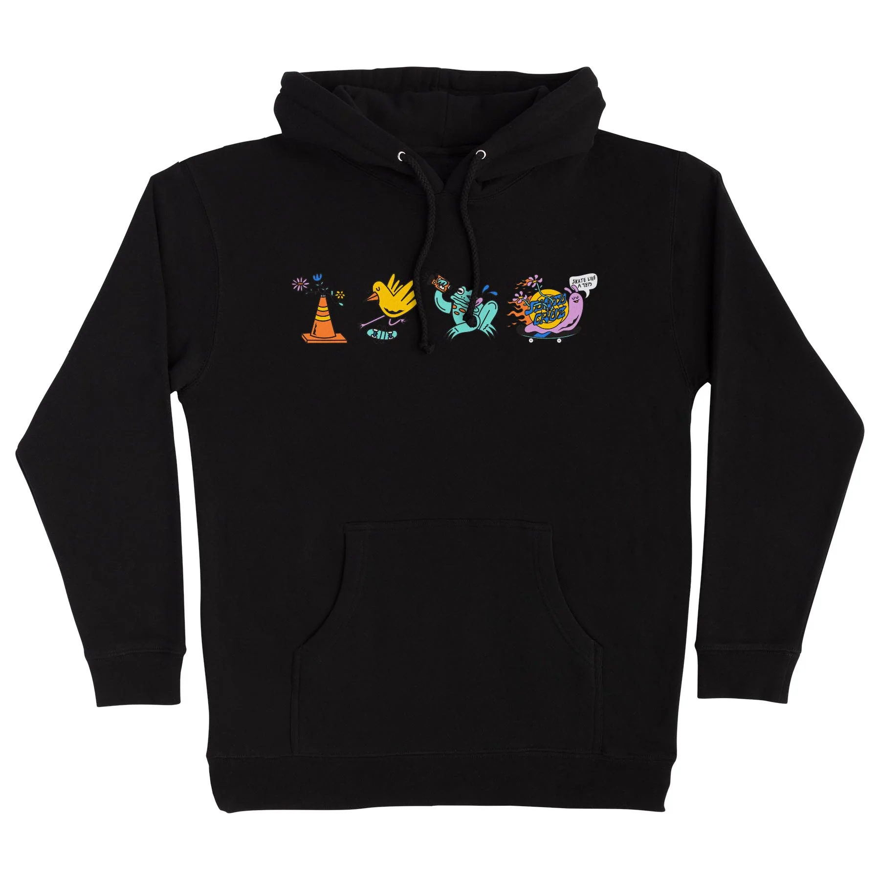 Skate Like a Girl Unisex Santa Cruz Hoodie - Image 3