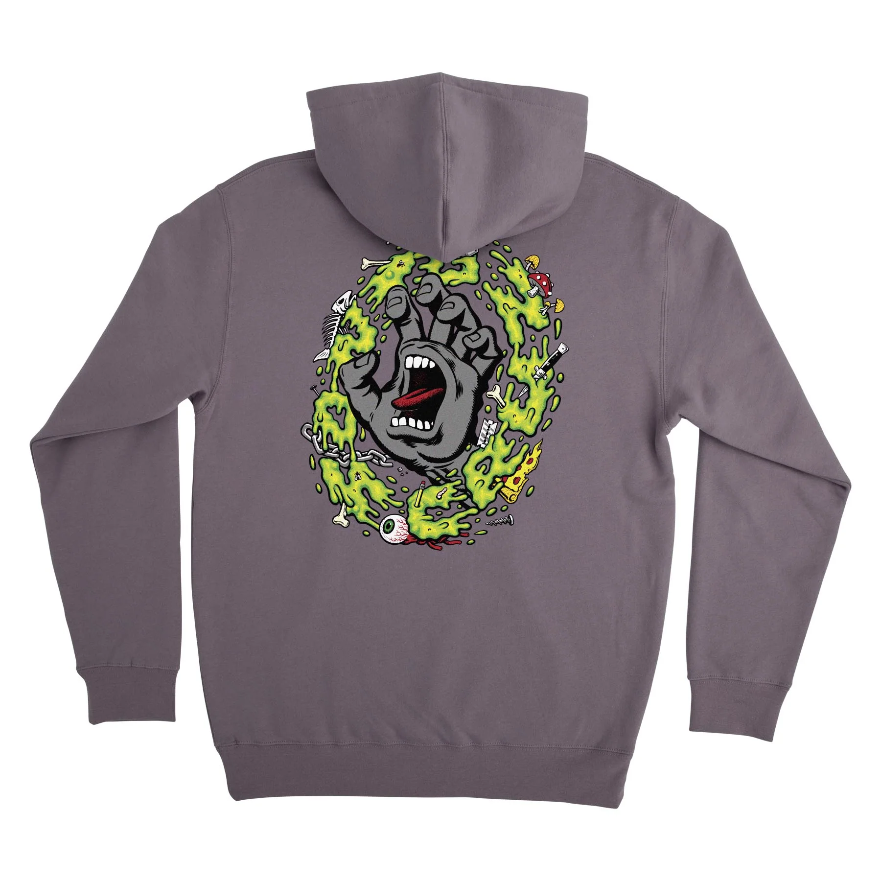 Slime Scream Mens Santa Cruz Hoodie - Image 3