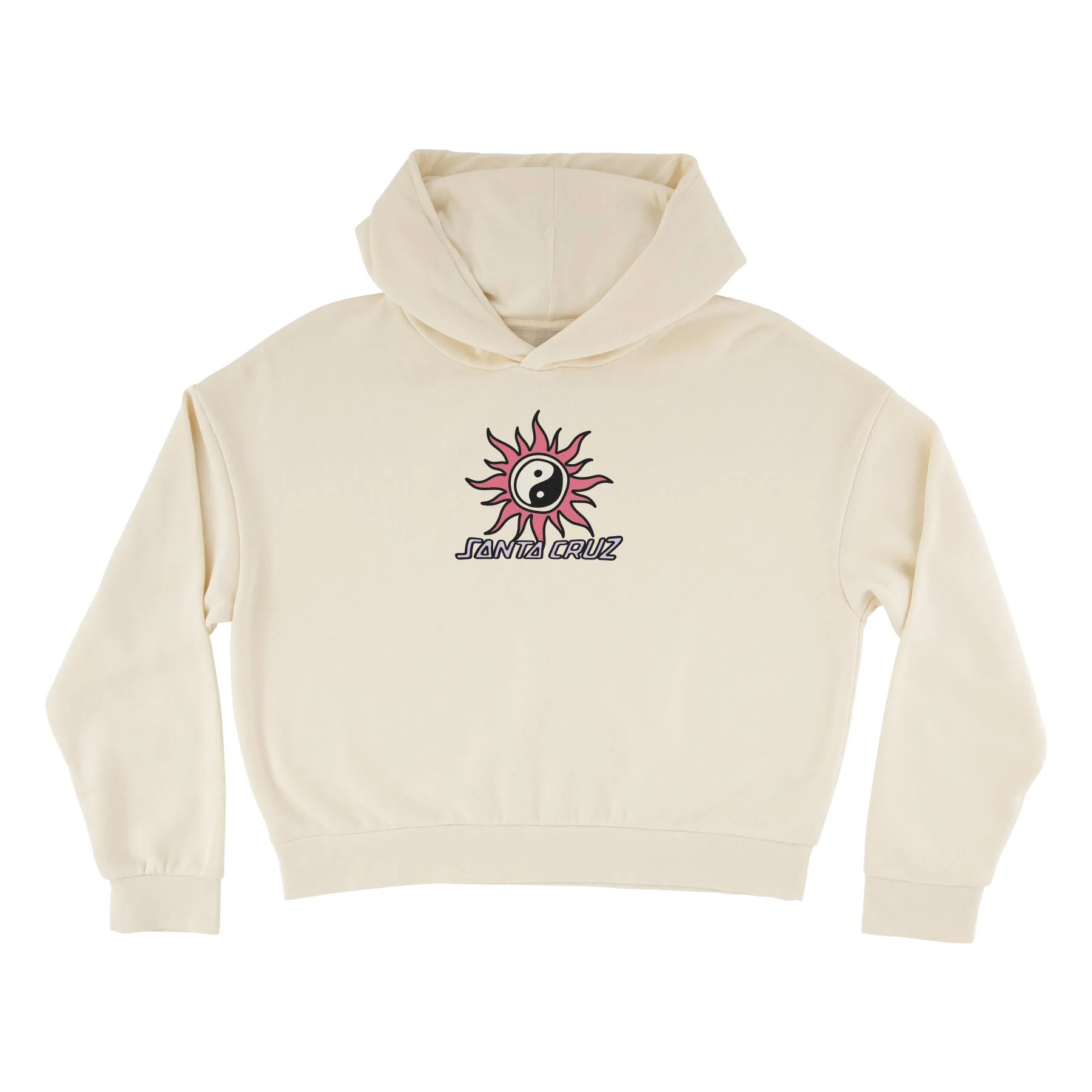 Sol Spiral Womens Santa Cruz Crop Hoodie - Image 3