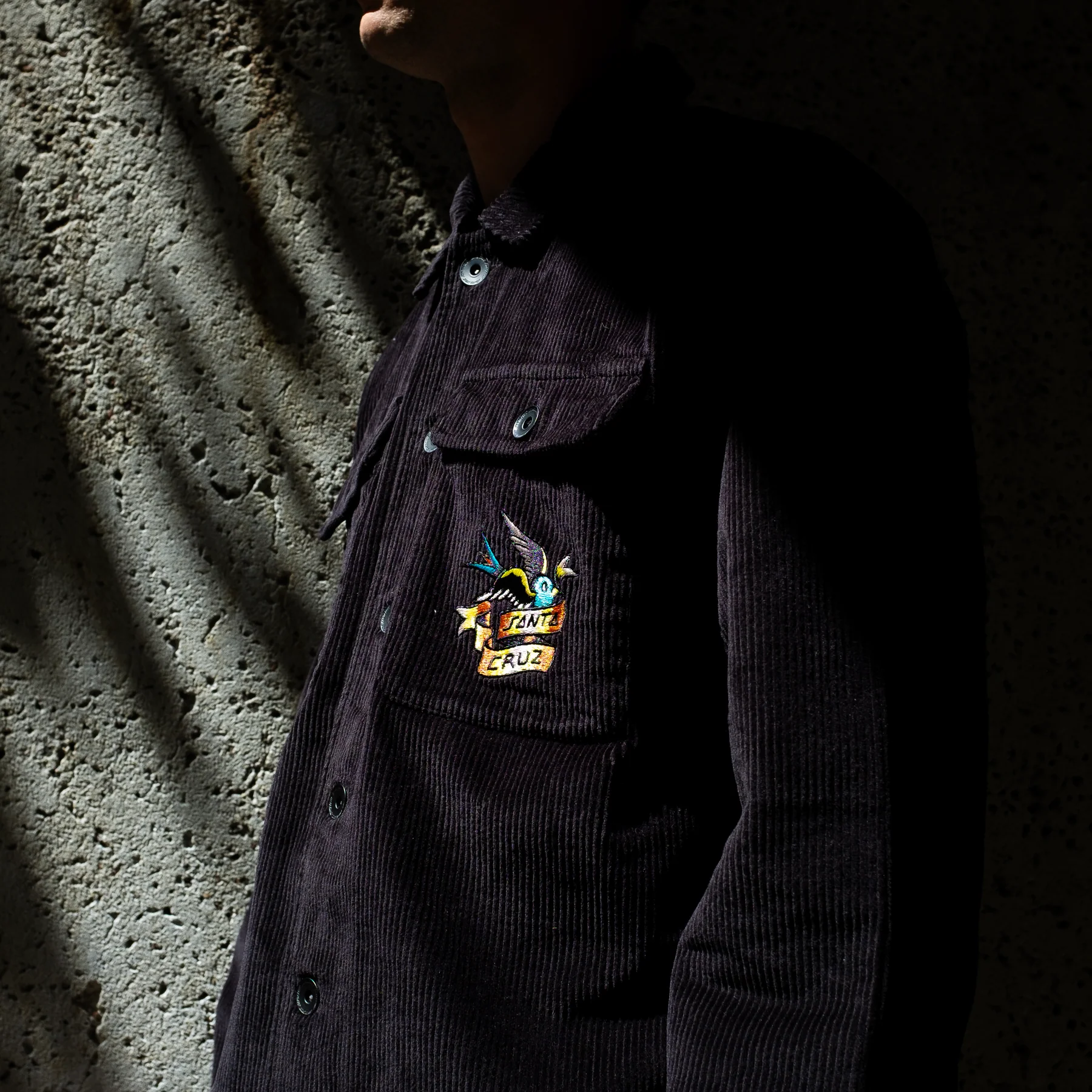 Sommer Sparrow Mens Santa Cruz Longsleeve Corduroy Shirt - Image 4