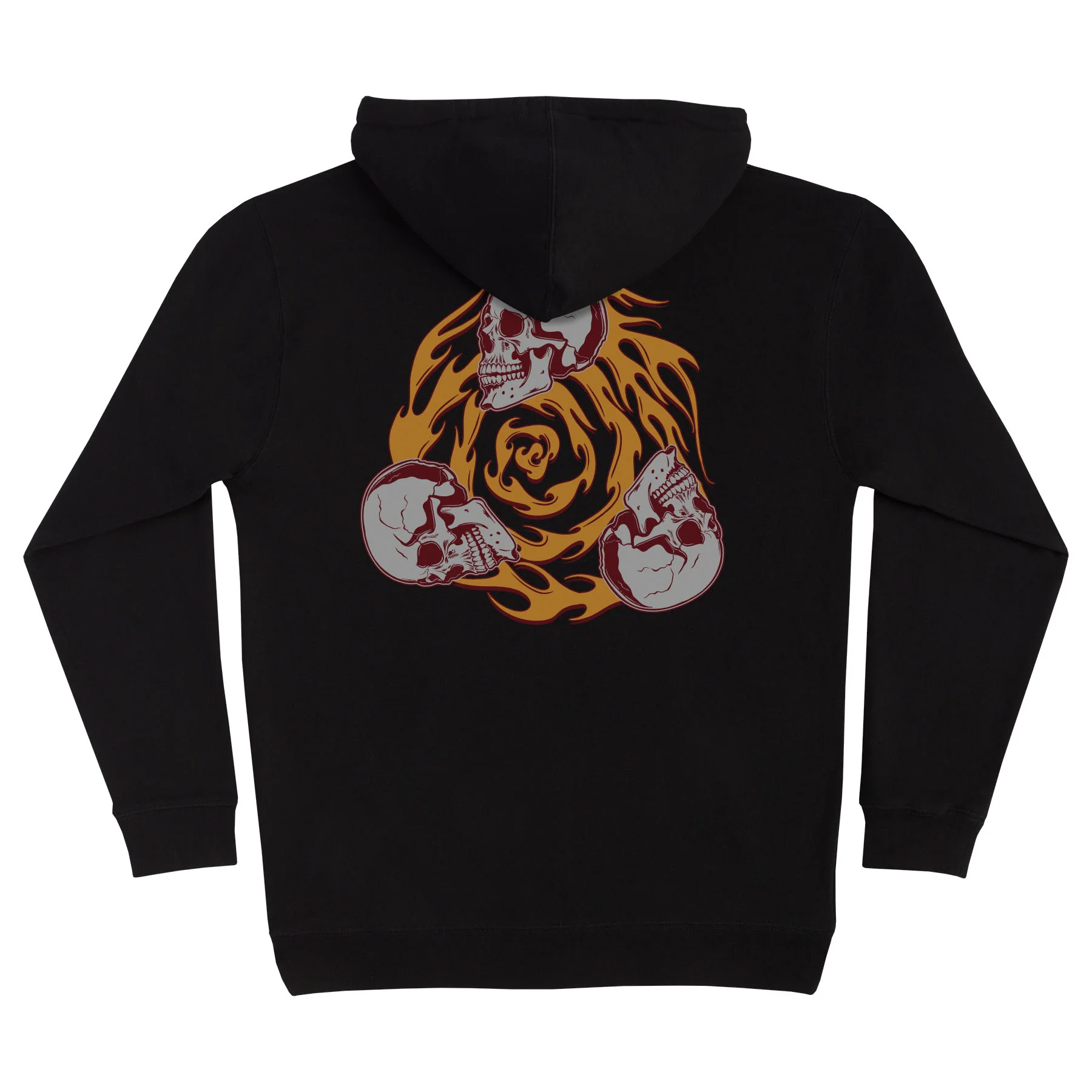 Spiral Skull Mens Creature Hoodie - Image 2