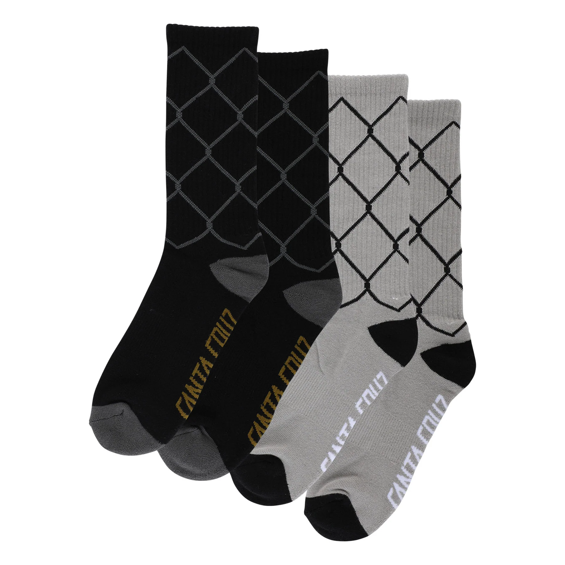 Spot Chain Mens Santa Cruz Socks X2 Pairs