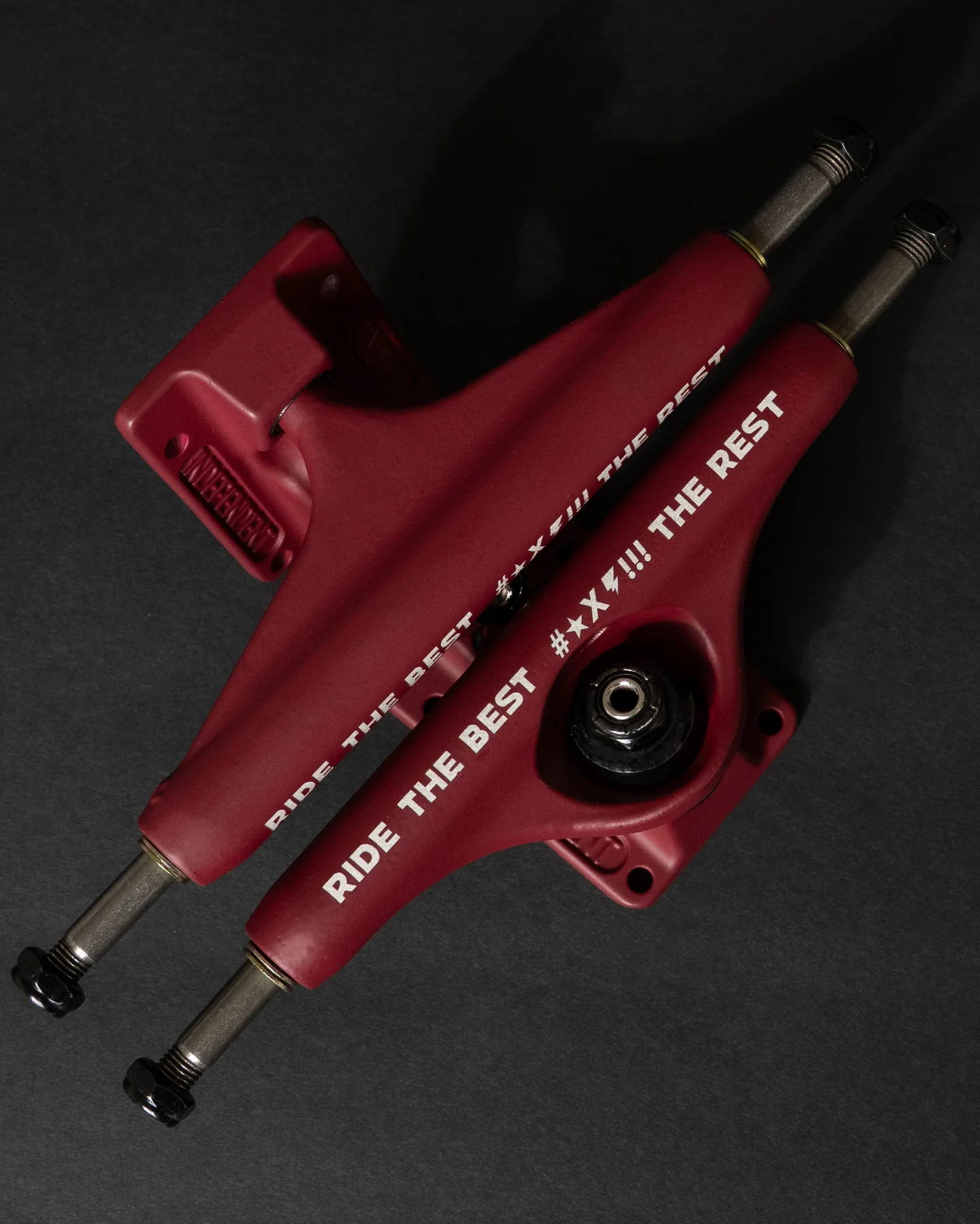 Stage 11 RTB FTR Forged Hollow Burgundy Independent Skateboard Truck - Image 6