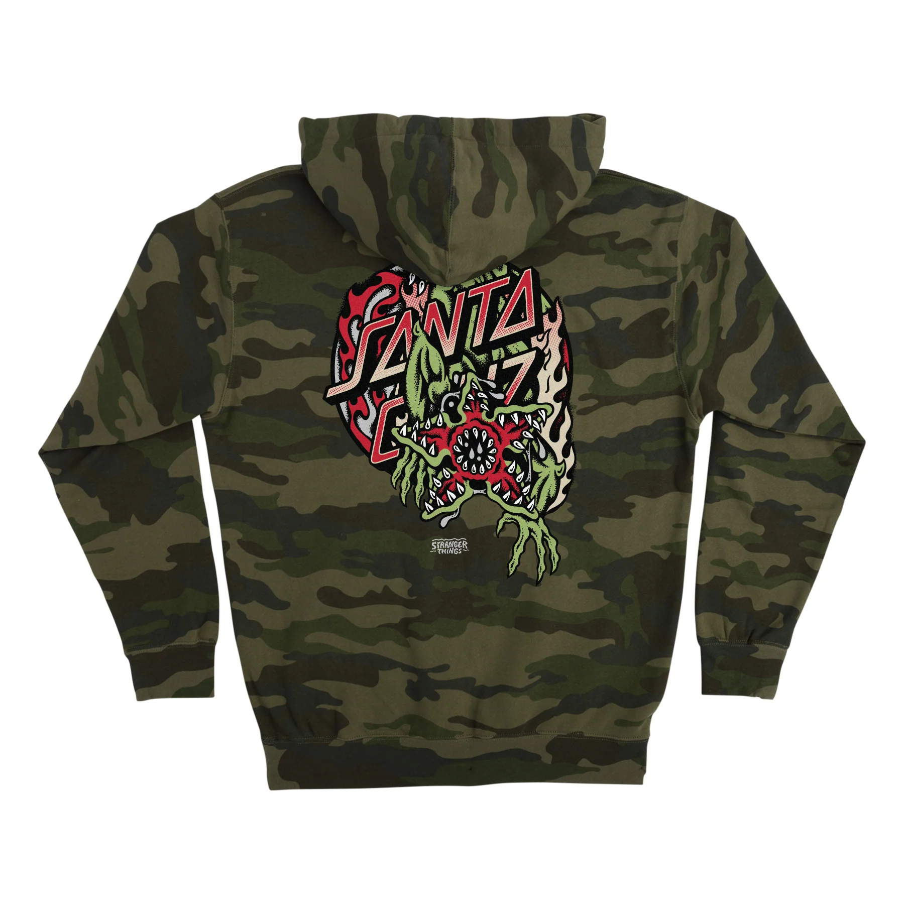 Stranger Things Demogorgon Dot Mens Santa Cruz Hoodie - Image 4