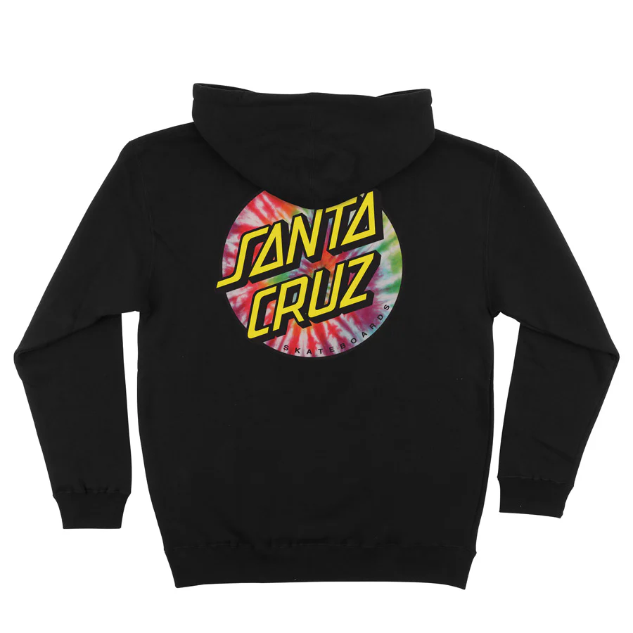 Tie Dye Dot Mens Santa Cruz Hoodie - Image 2