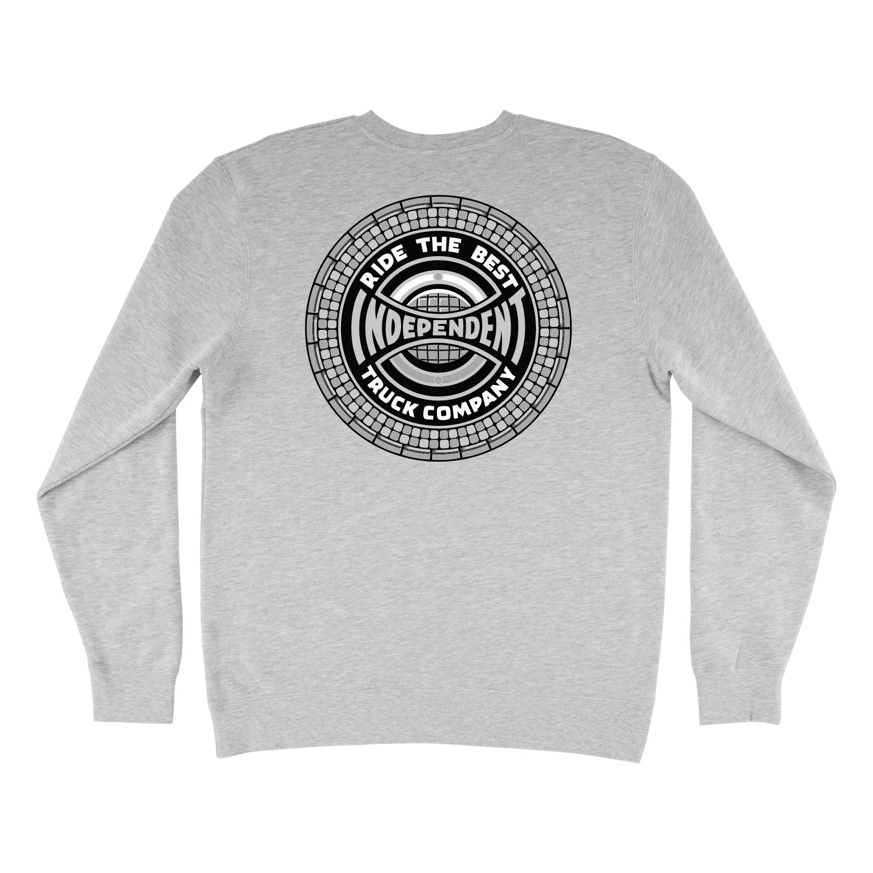Tile Span Embroidered Mens Independent Crew Sweatshirt - Image 4