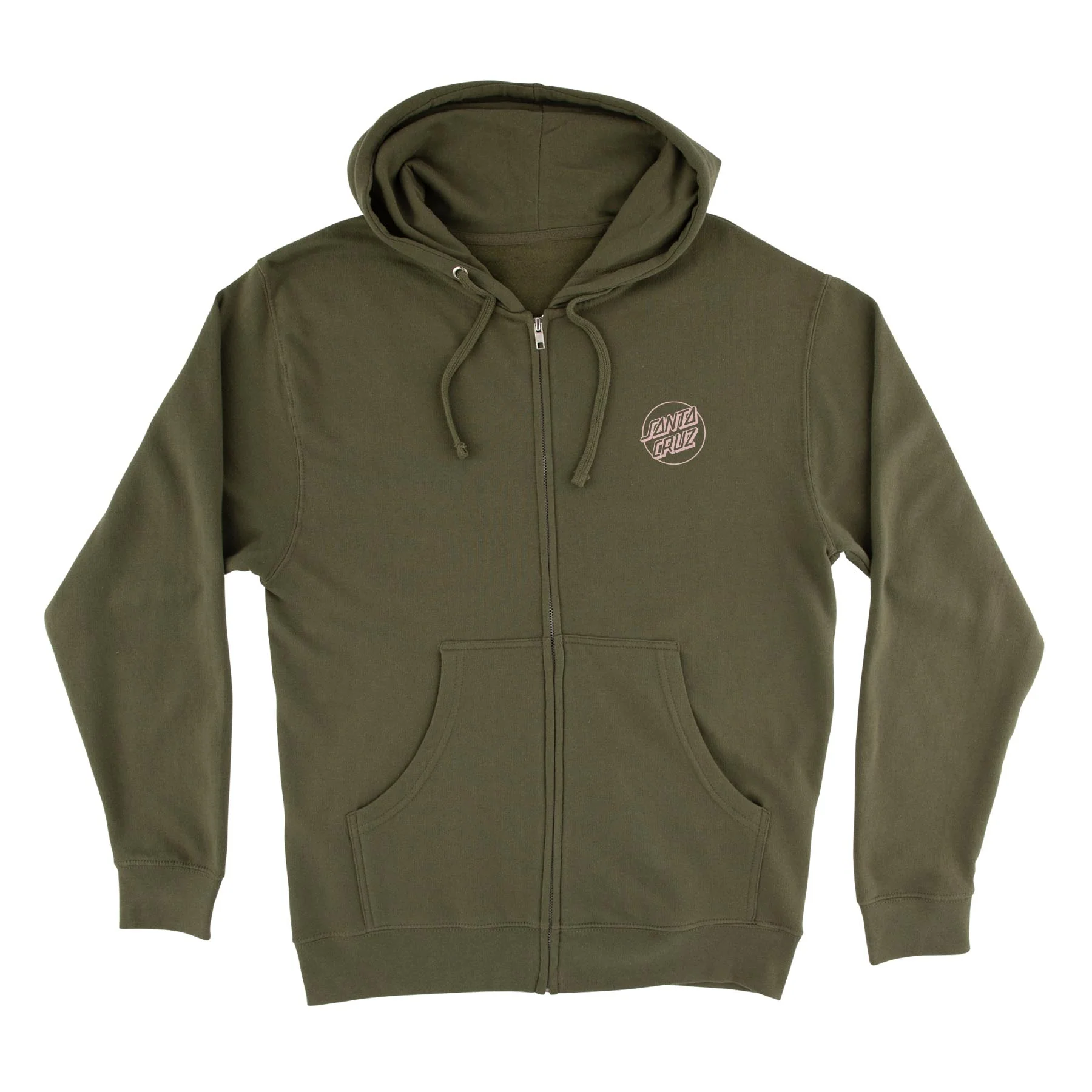 Tone Stamped Dot Womens Santa Cruz Zip Hoodie
