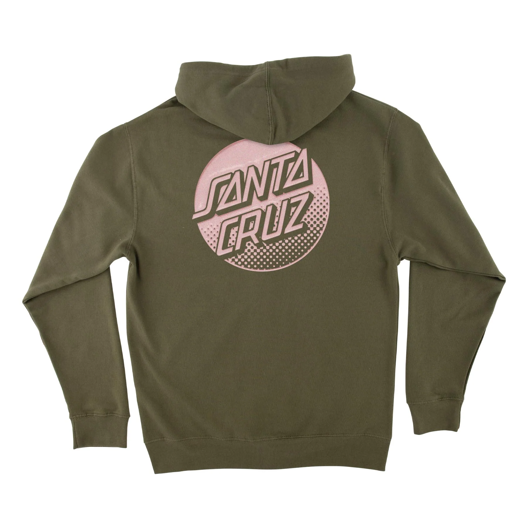 Tone Stamped Dot Womens Santa Cruz Zip Hoodie - Image 2