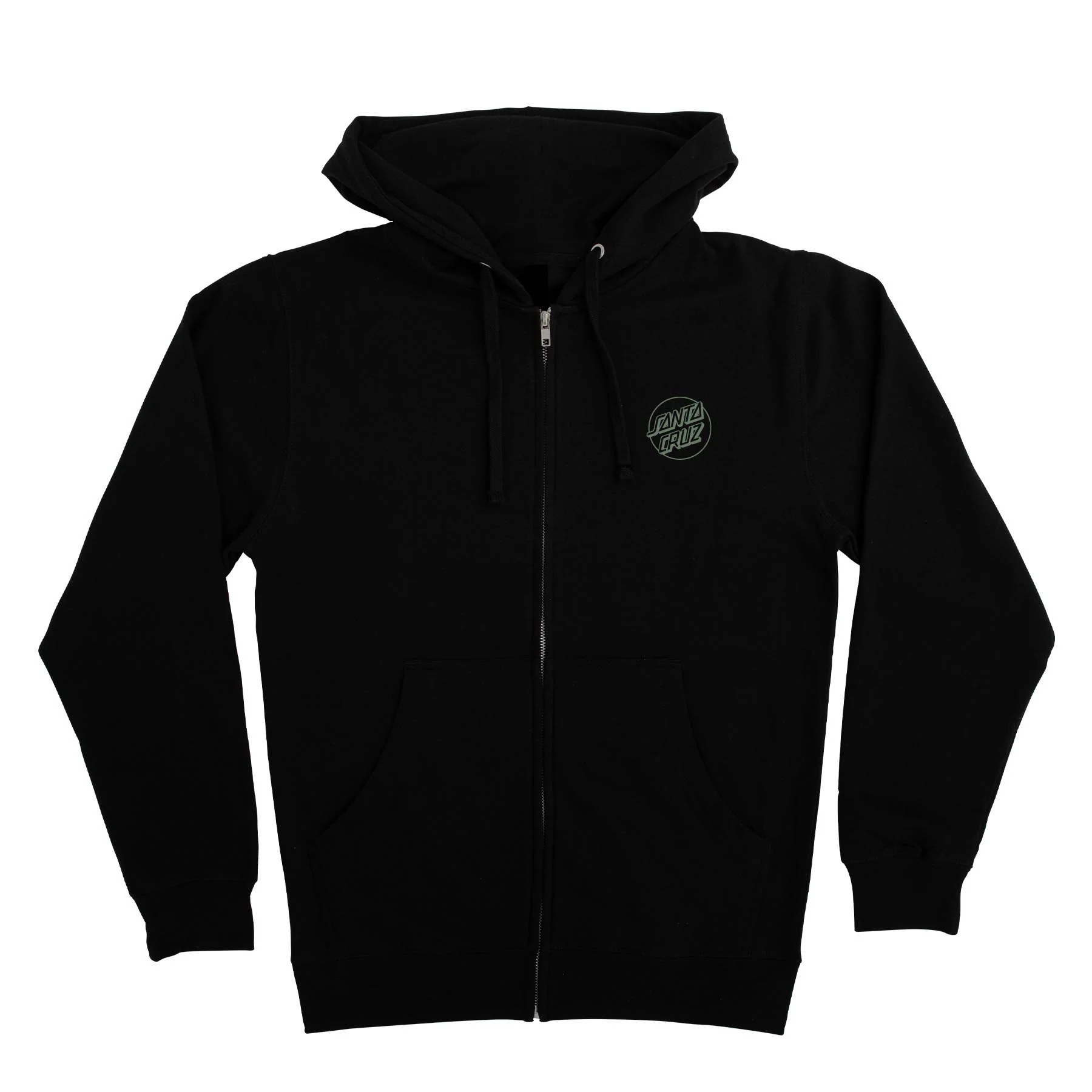 Tone Stamped Dot Womens Santa Cruz Zip Hoodie - Image 3