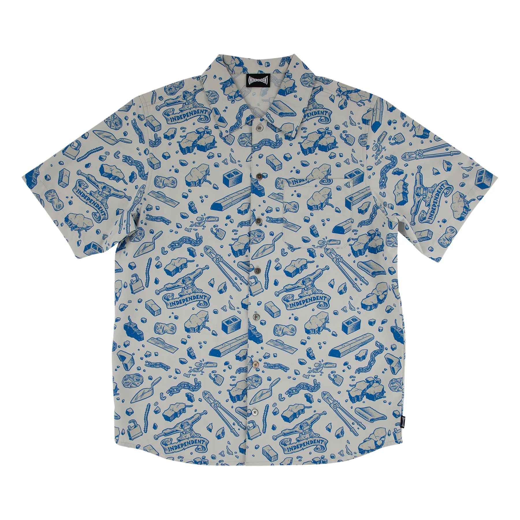 Under The Bridge Pattern Independent Mens Shirt