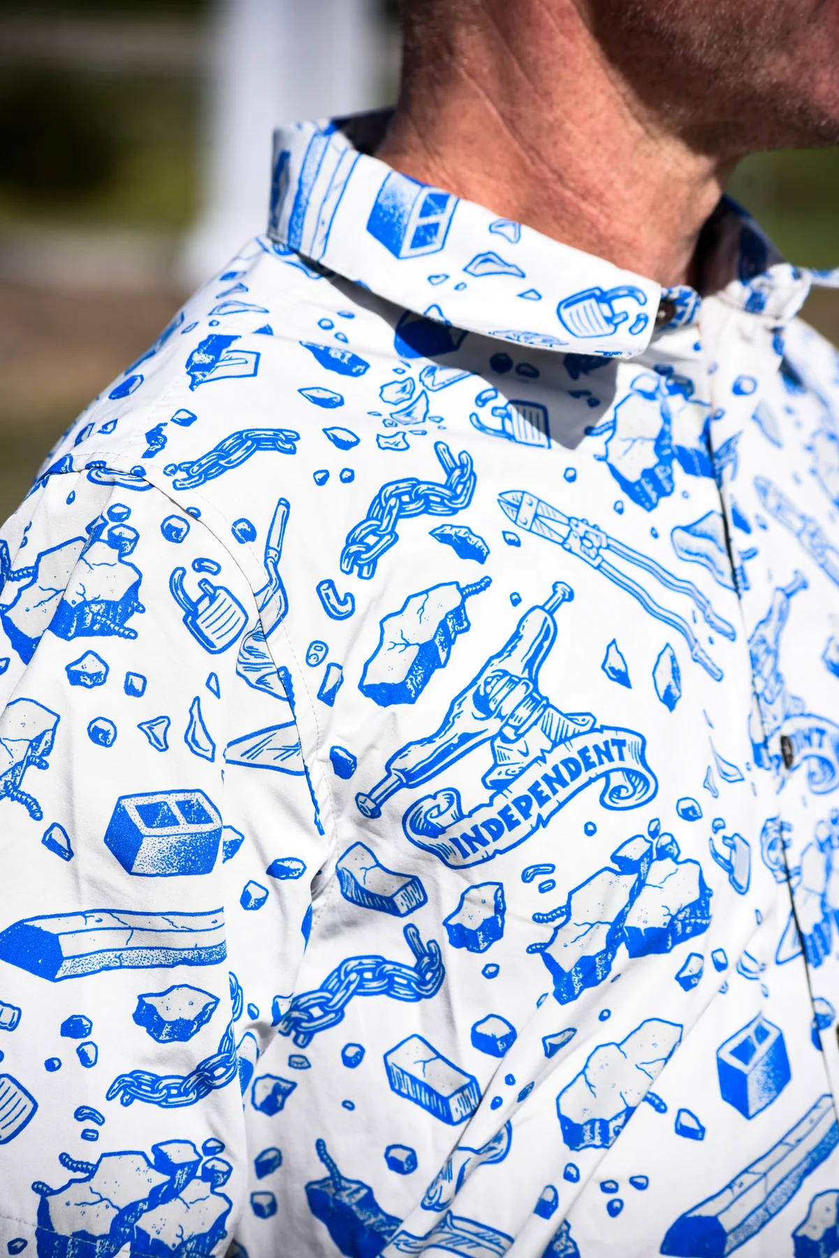 Under The Bridge Pattern Independent Mens Shirt - Image 4
